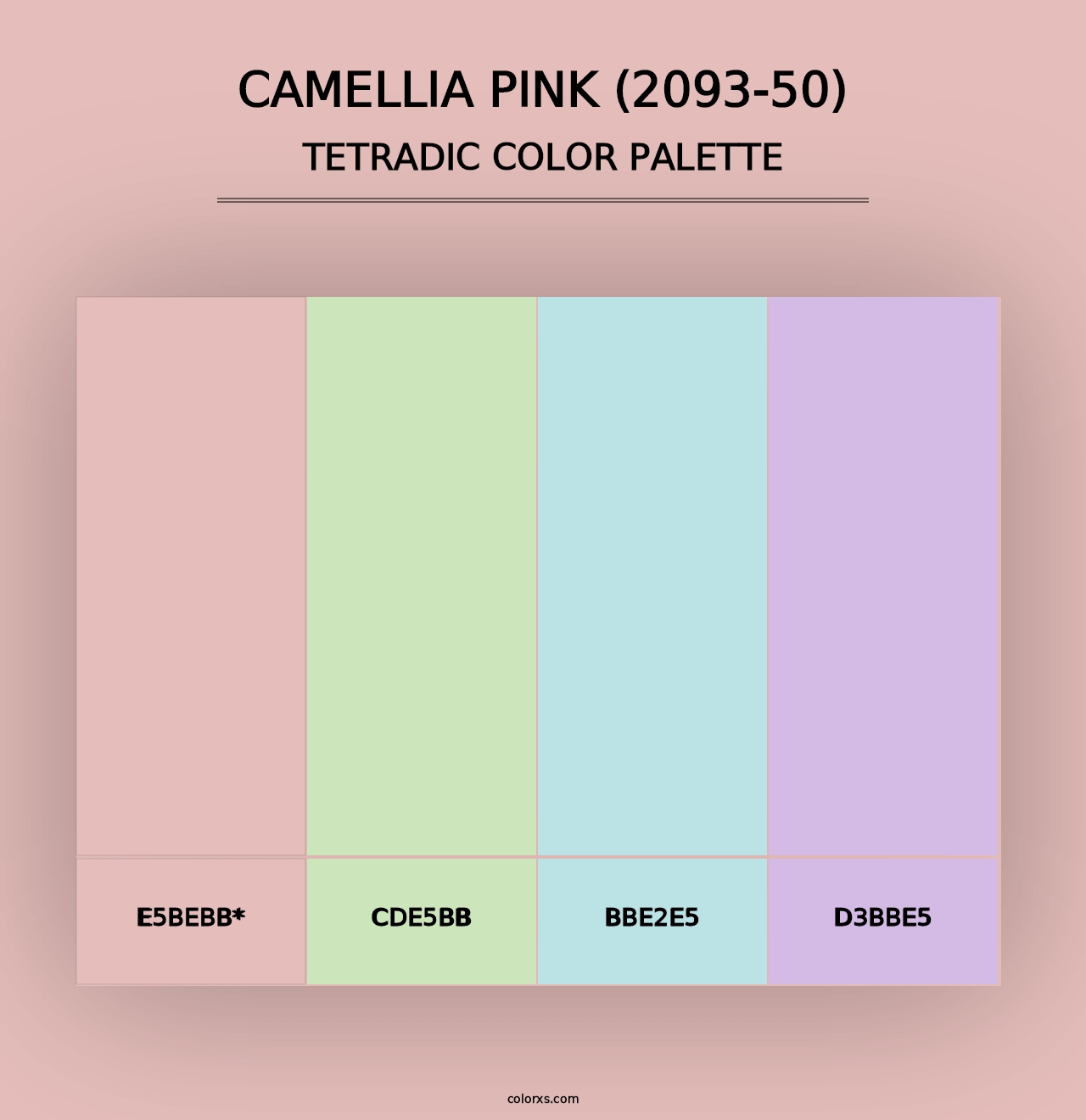 Camellia Pink (2093-50) - Tetradic Color Palette