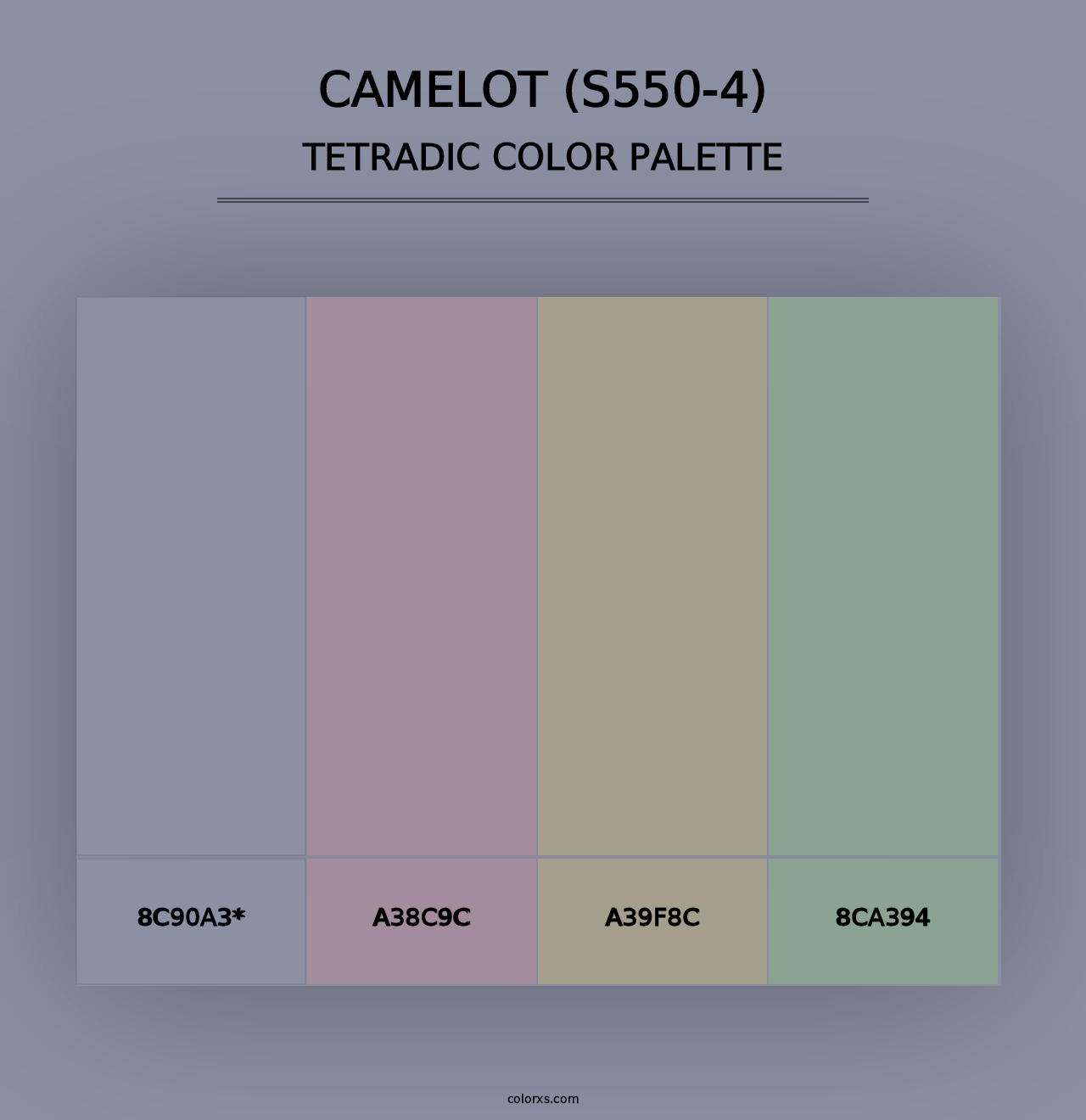 Camelot (S550-4) - Tetradic Color Palette