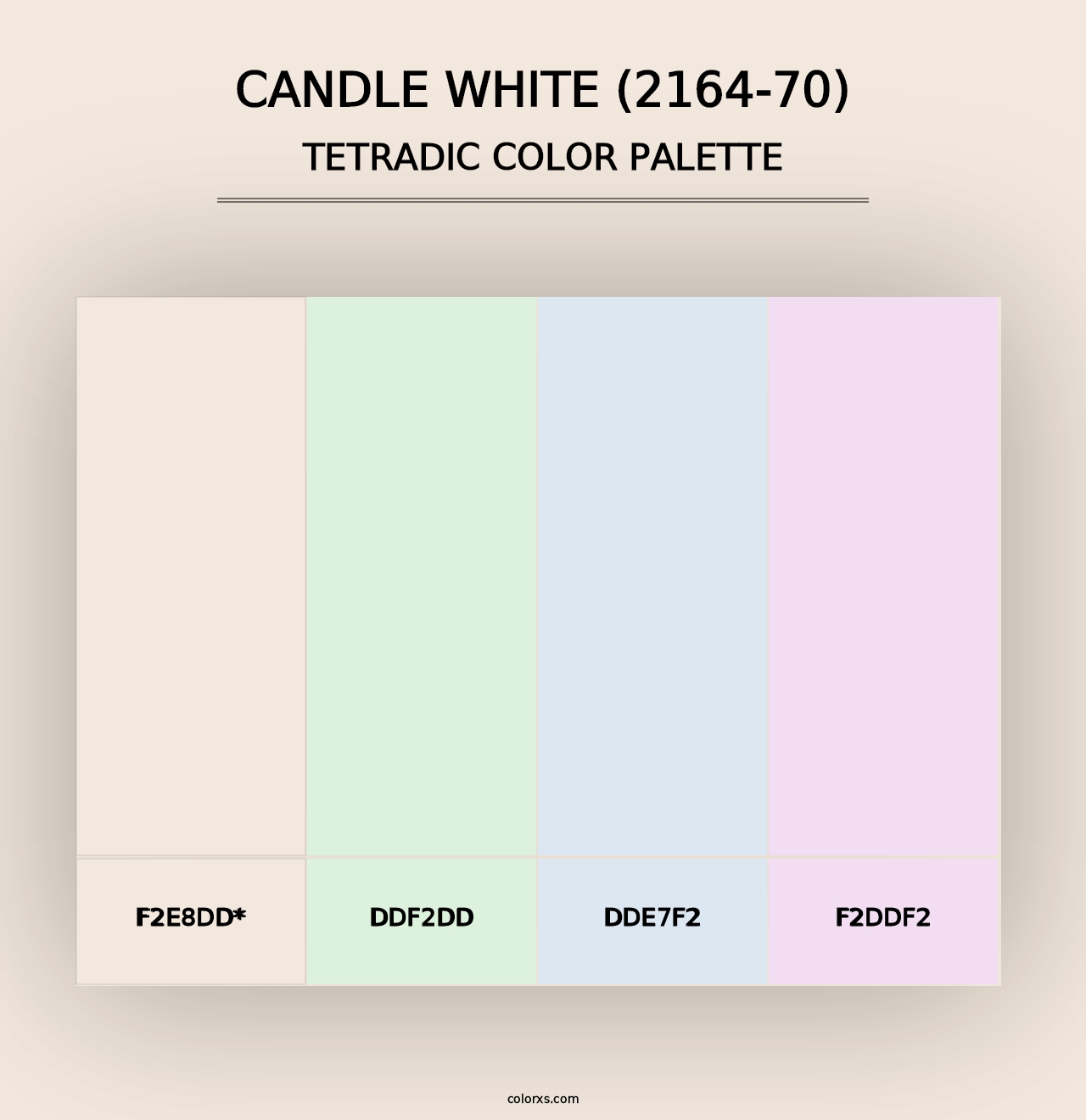 Candle White (2164-70) - Tetradic Color Palette