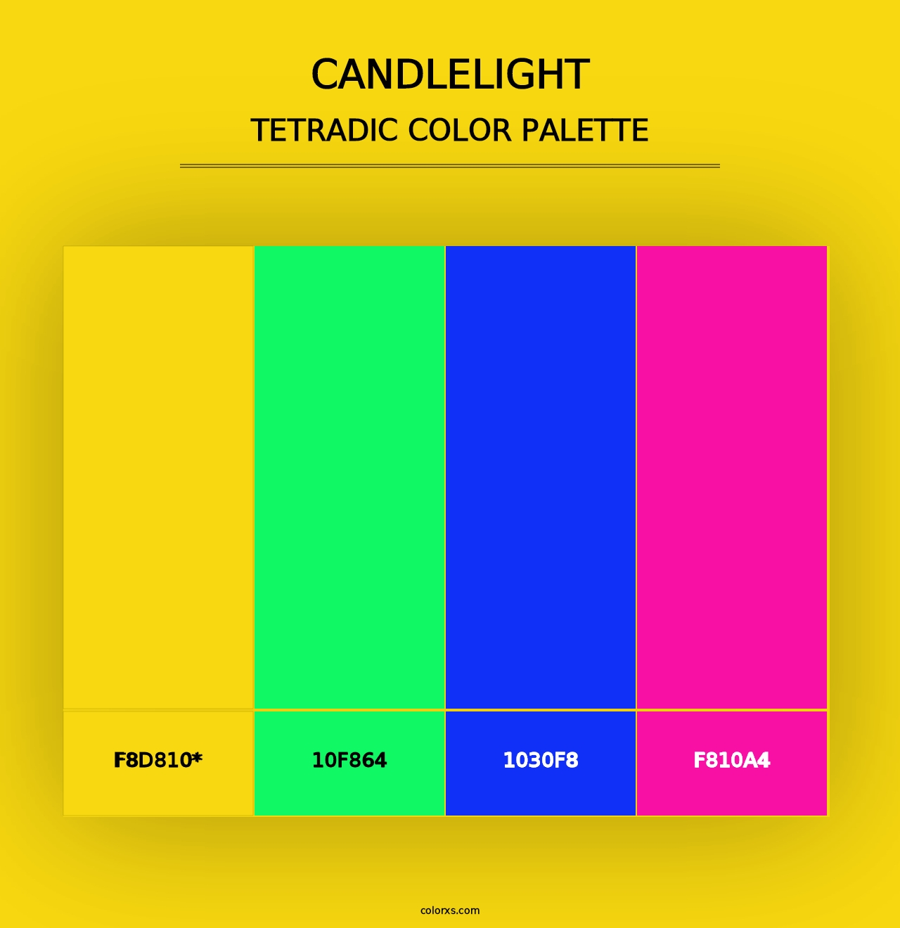 Candlelight - Tetradic Color Palette