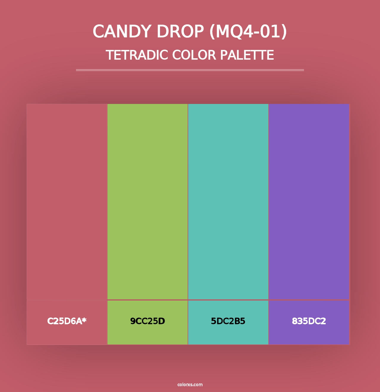 Candy Drop (MQ4-01) - Tetradic Color Palette