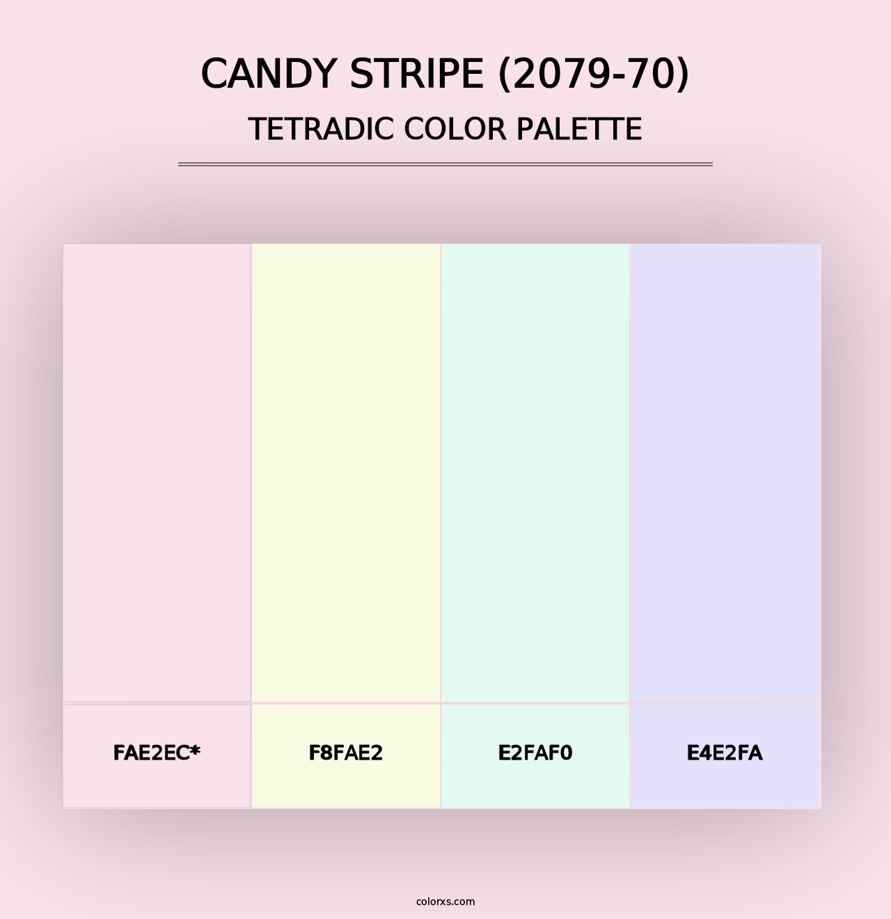 Candy Stripe (2079-70) - Tetradic Color Palette