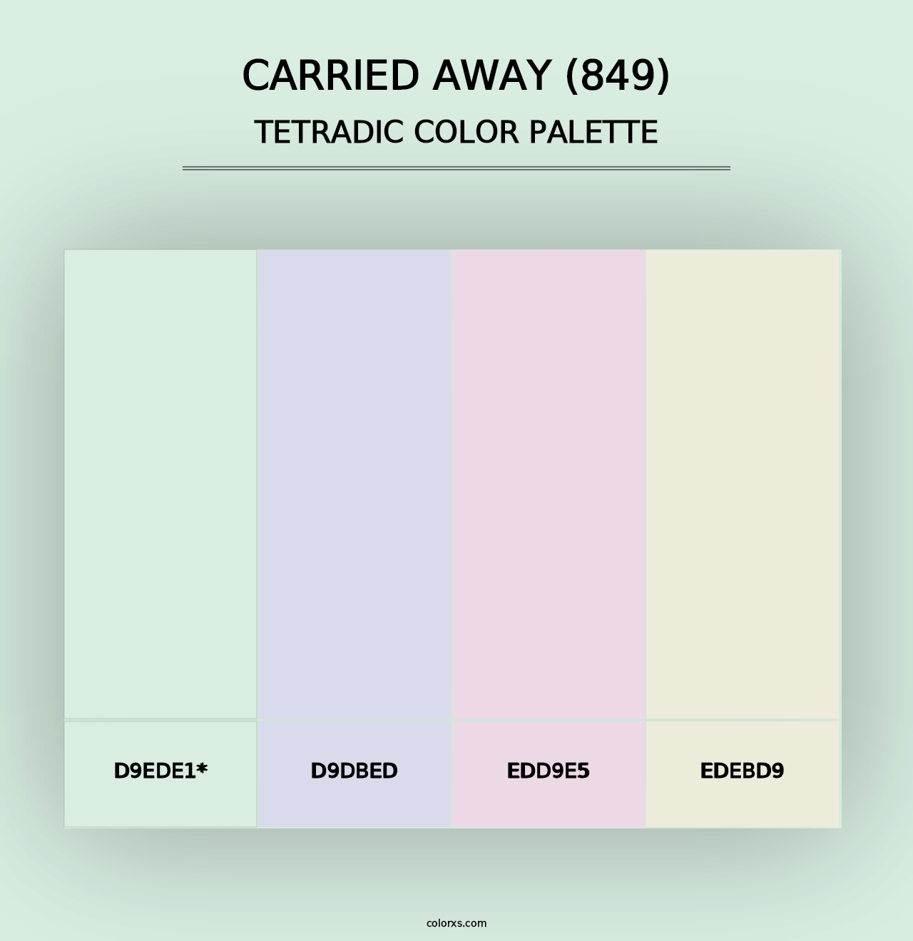 Carried Away (849) - Tetradic Color Palette