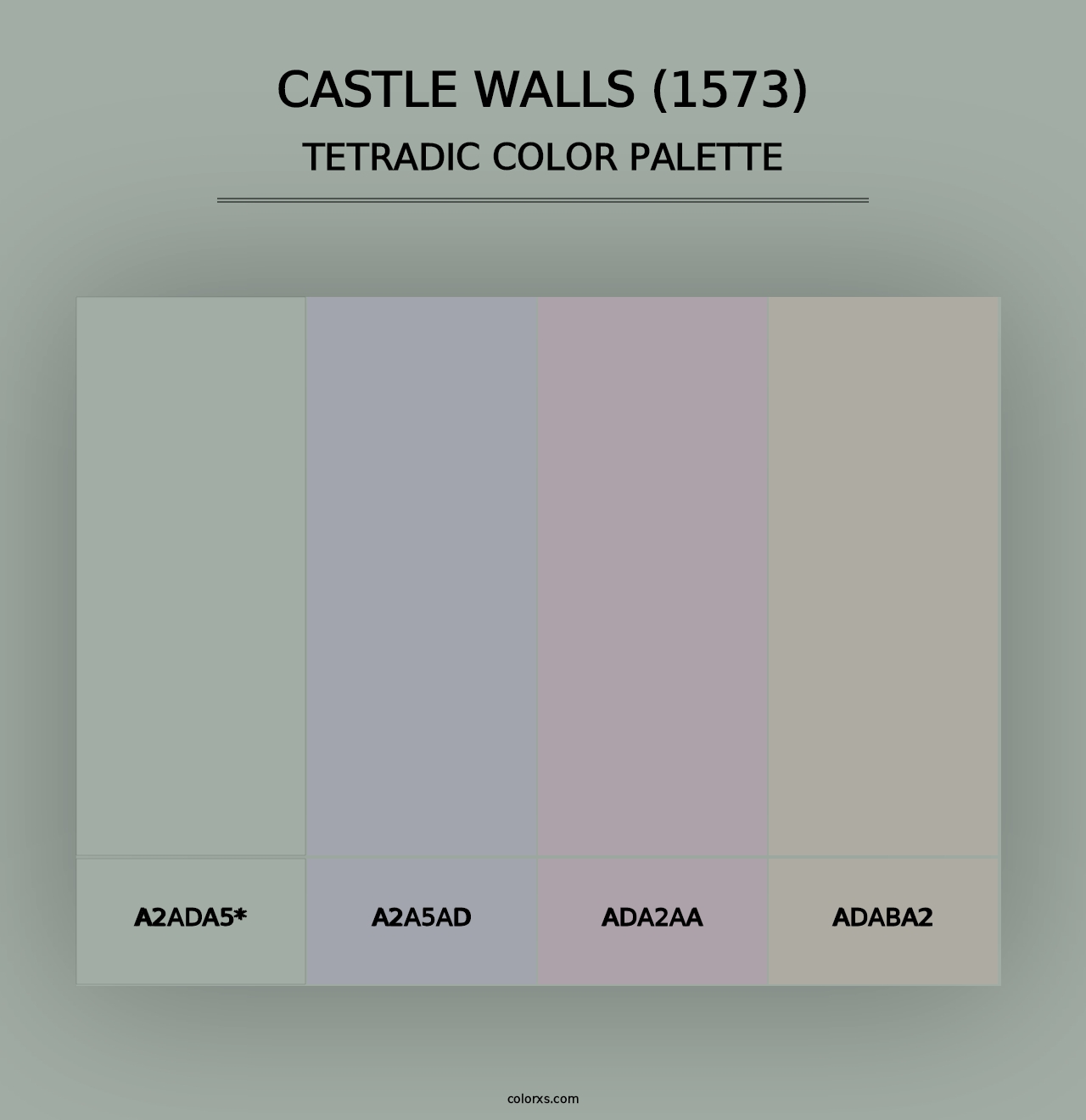 Castle Walls (1573) - Tetradic Color Palette