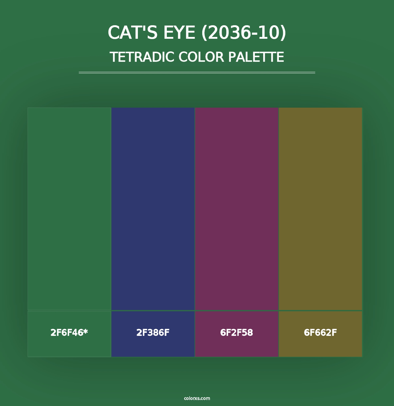 Cat's Eye (2036-10) - Tetradic Color Palette