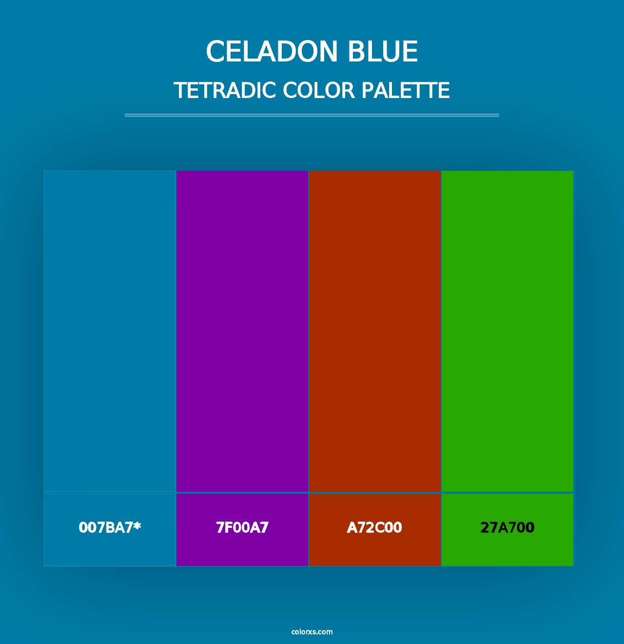 Celadon Blue - Tetradic Color Palette