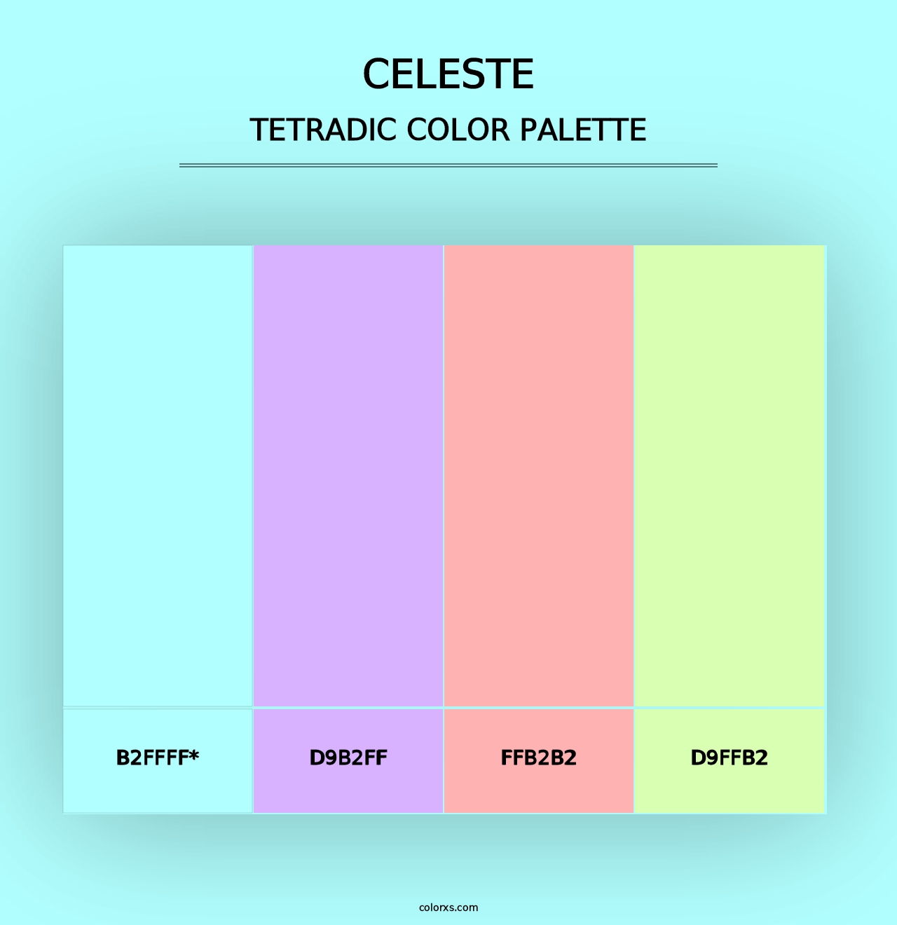 Celeste - Tetradic Color Palette