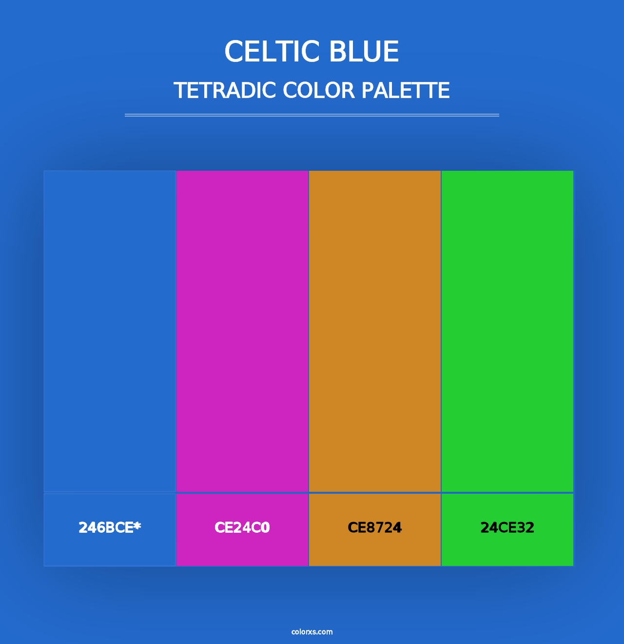 Celtic Blue - Tetradic Color Palette