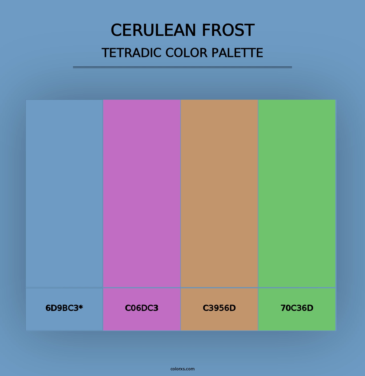 Cerulean Frost - Tetradic Color Palette