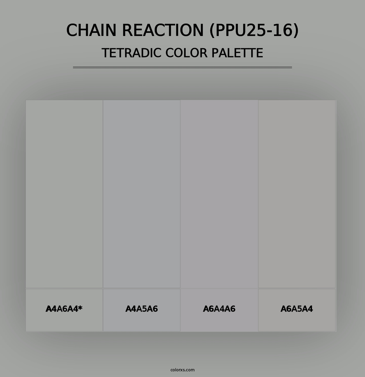 Chain Reaction (PPU25-16) - Tetradic Color Palette