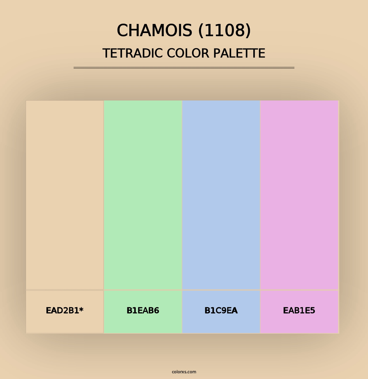 Chamois (1108) - Tetradic Color Palette