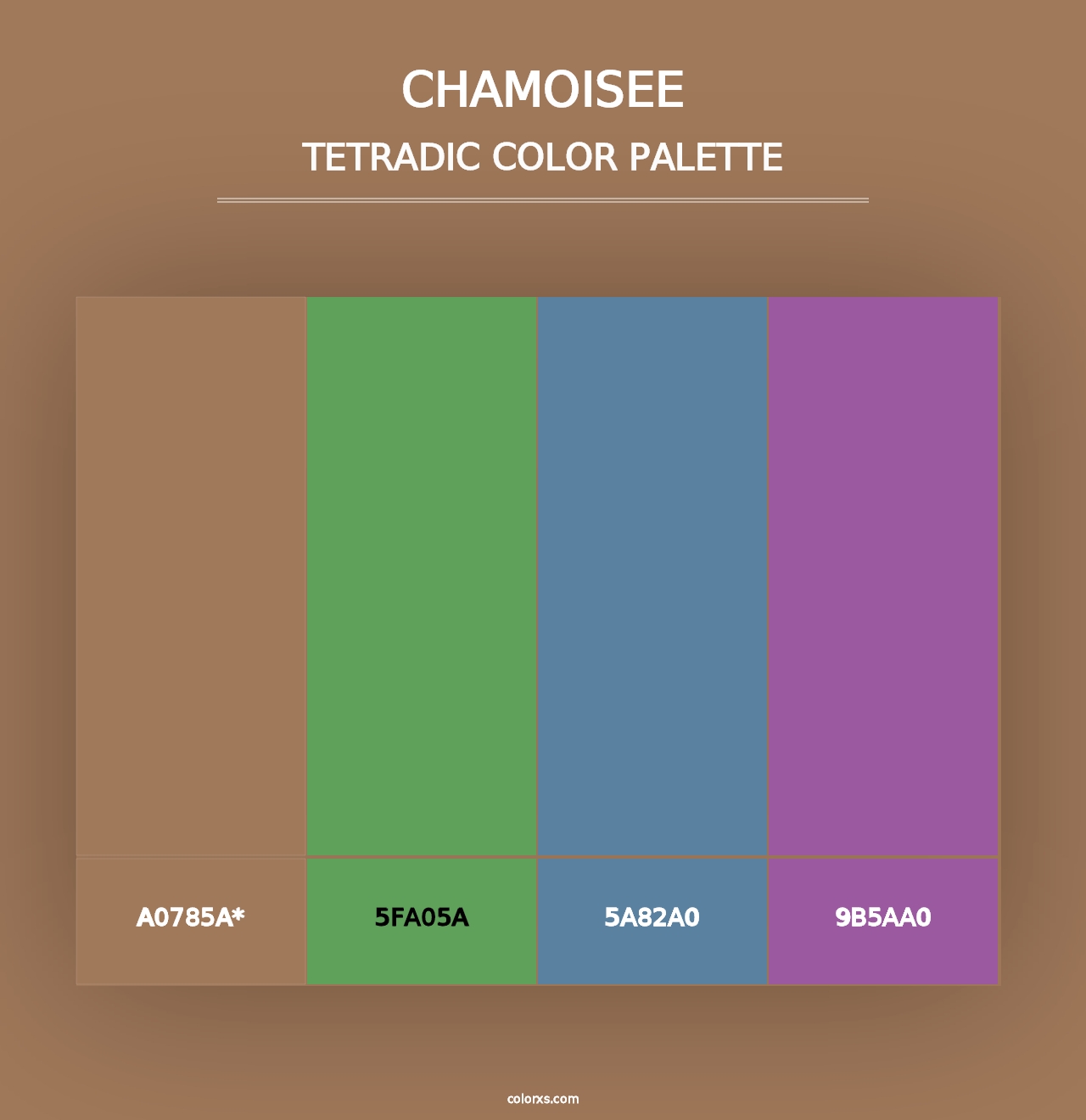 Chamoisee - Tetradic Color Palette