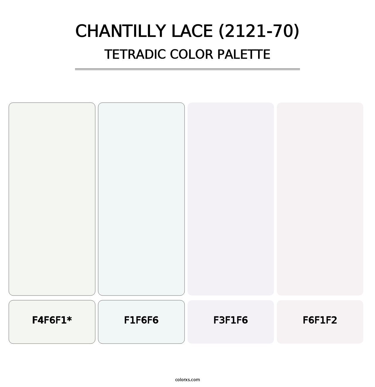 Chantilly Lace (2121-70) - Tetradic Color Palette