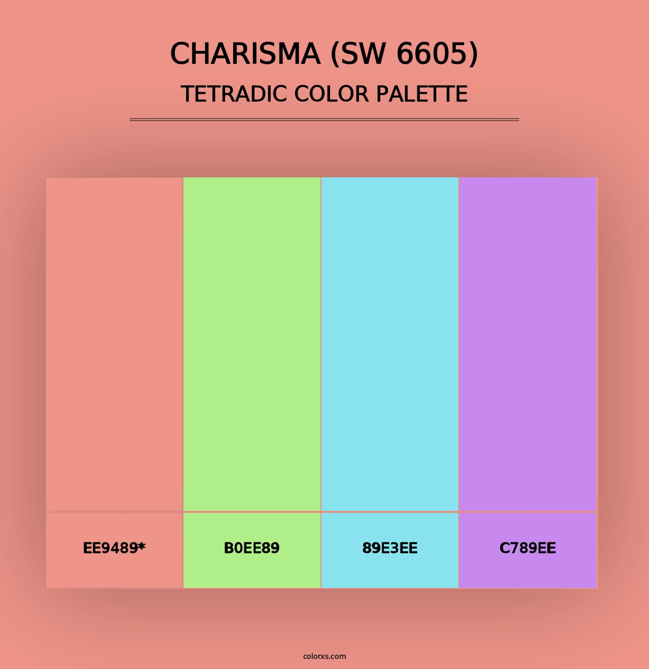 Charisma (SW 6605) - Tetradic Color Palette