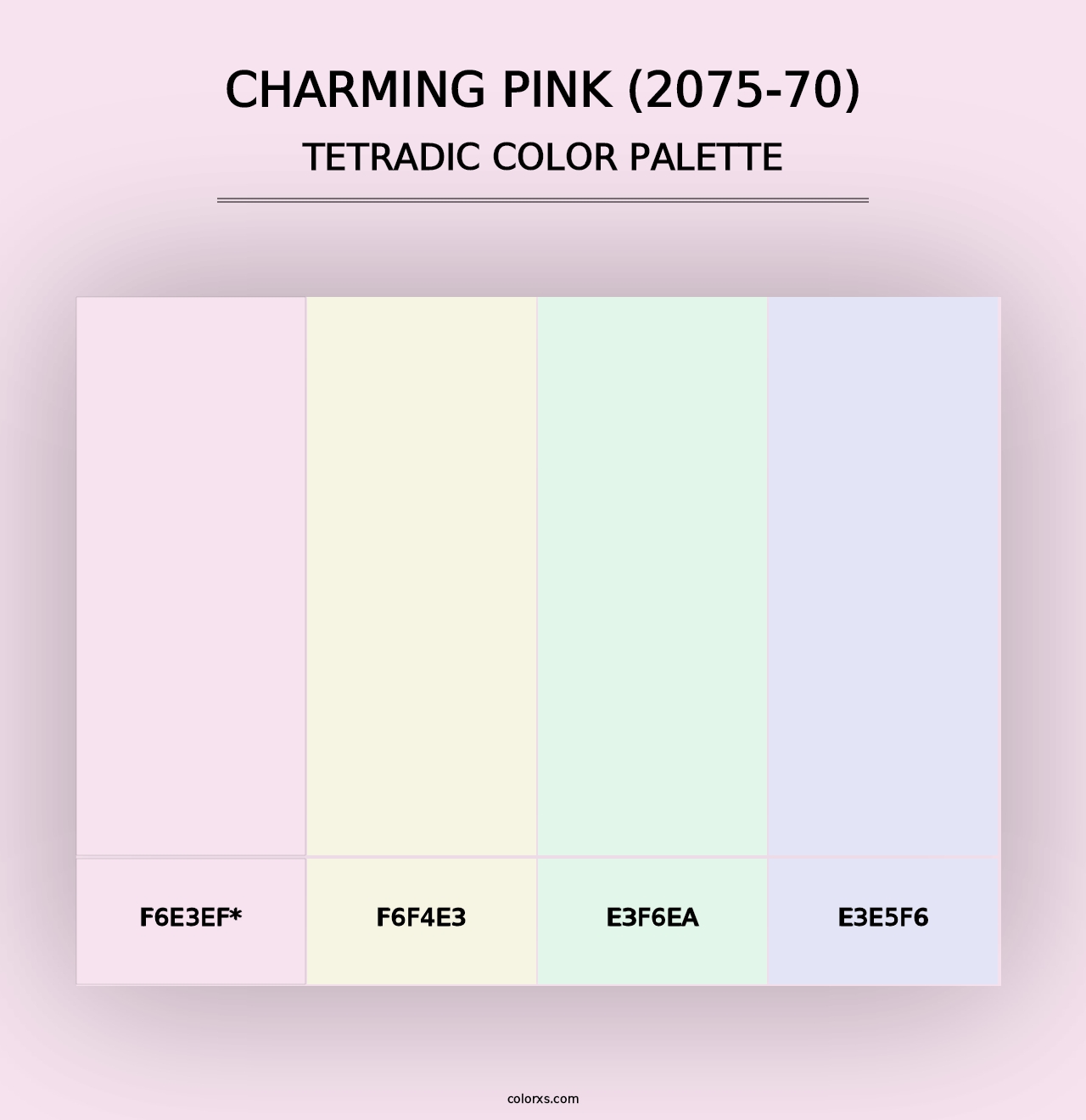 Charming Pink (2075-70) - Tetradic Color Palette