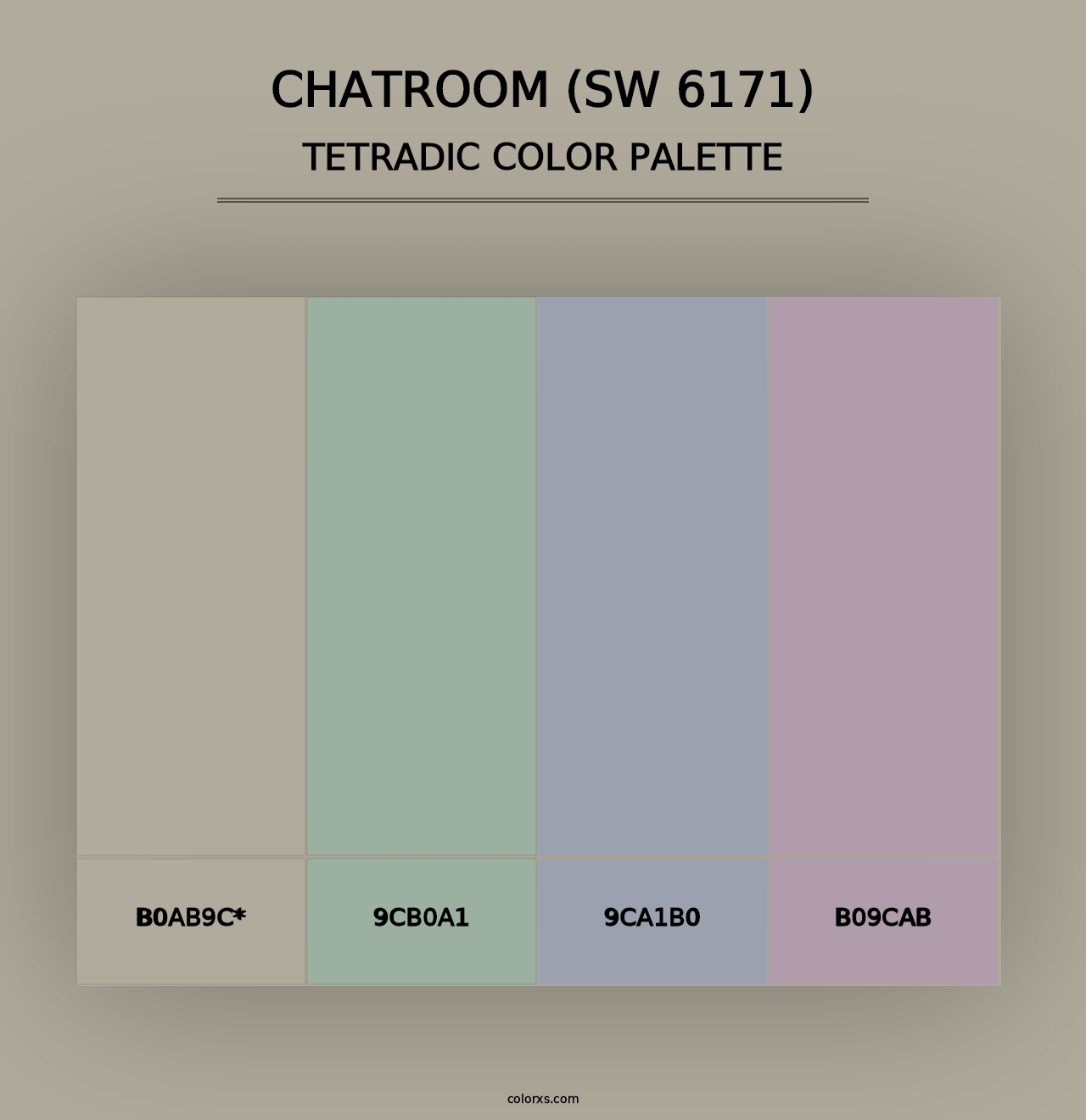 Chatroom (SW 6171) - Tetradic Color Palette