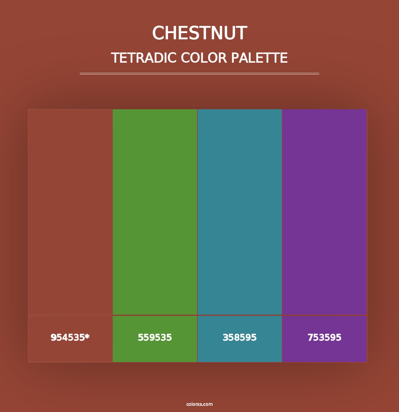 Chestnut - Tetradic Color Palette