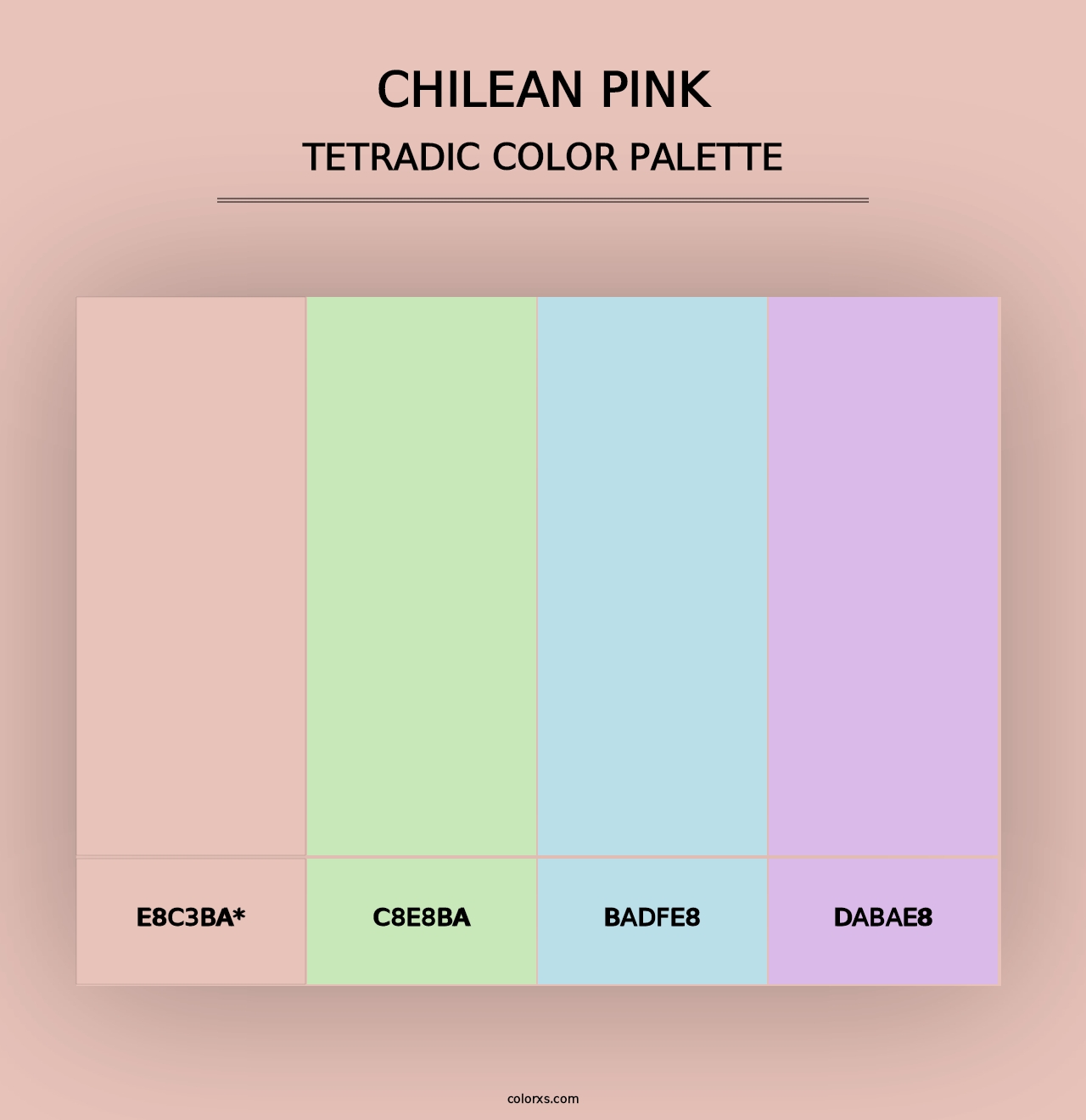 Chilean Pink - Tetradic Color Palette