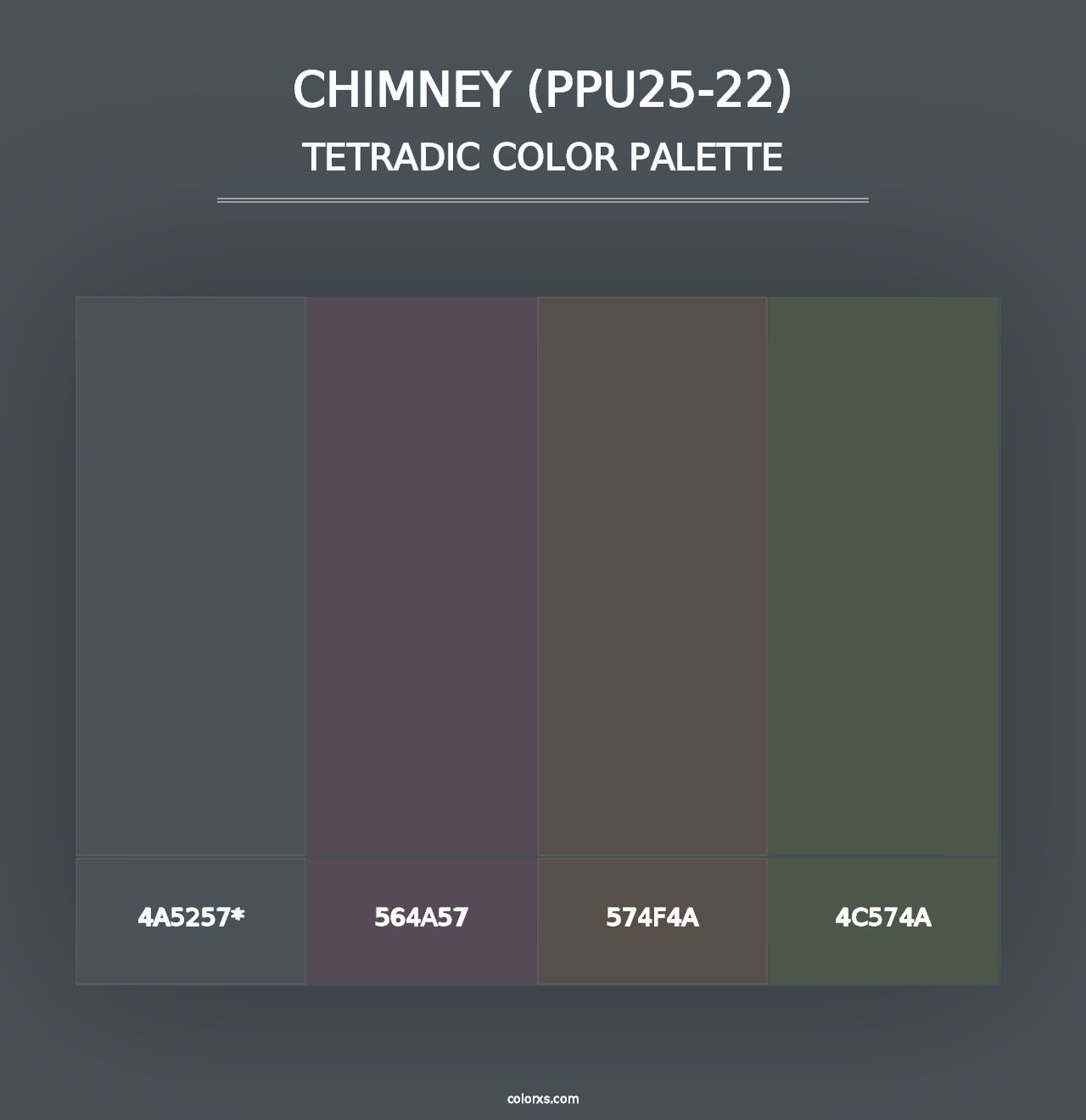 Chimney (PPU25-22) - Tetradic Color Palette