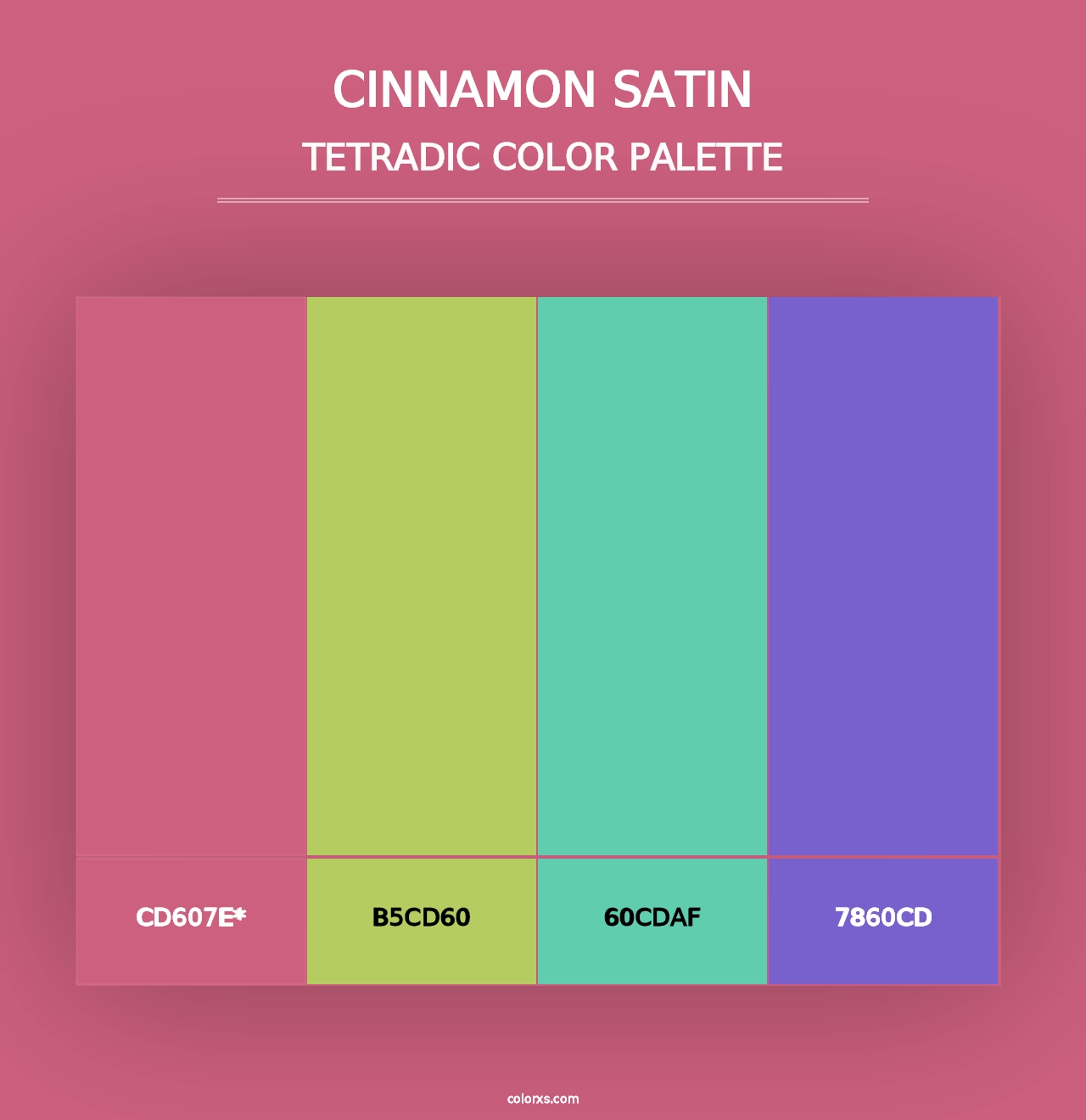 Cinnamon Satin - Tetradic Color Palette