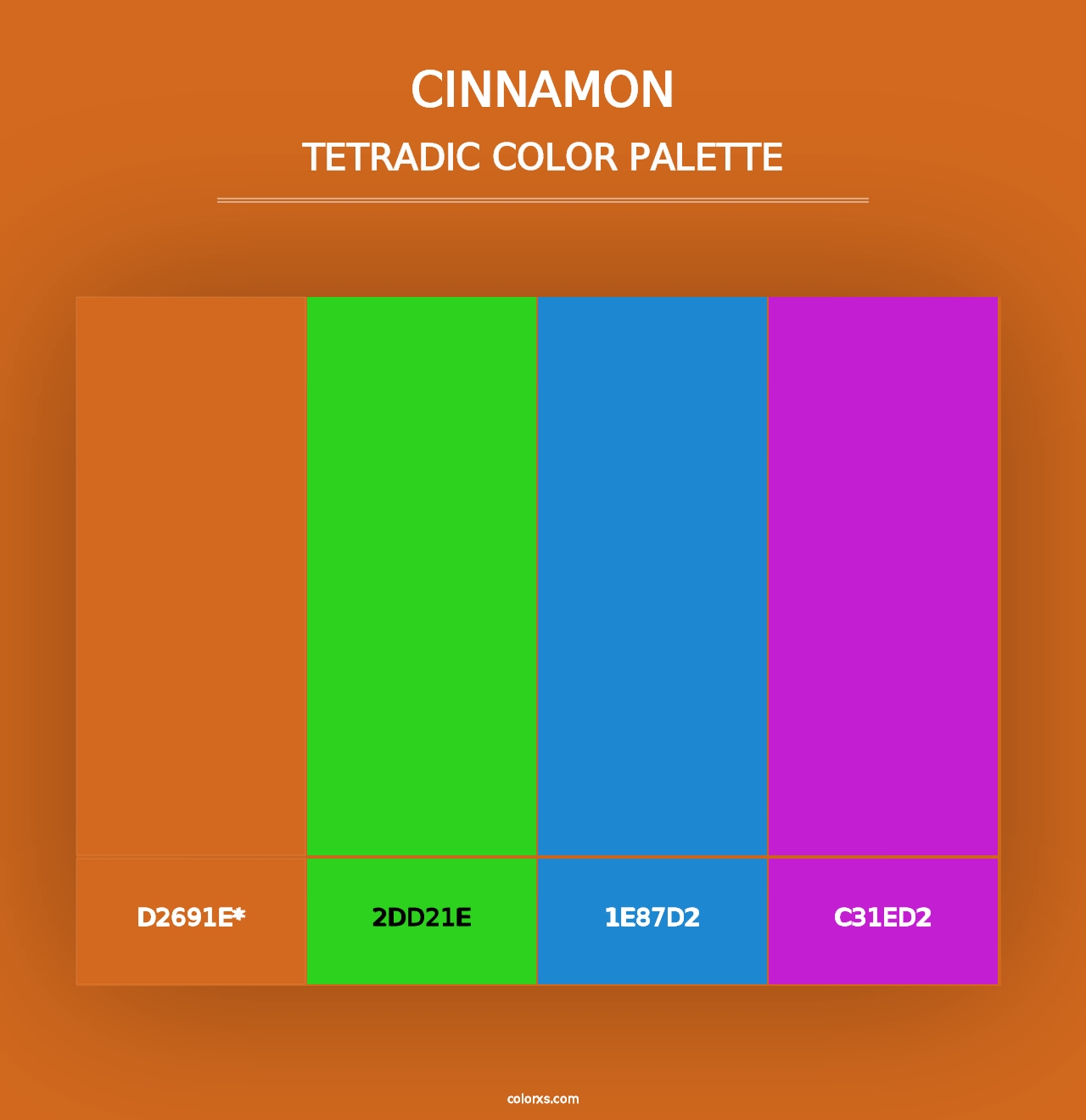 Cinnamon - Tetradic Color Palette