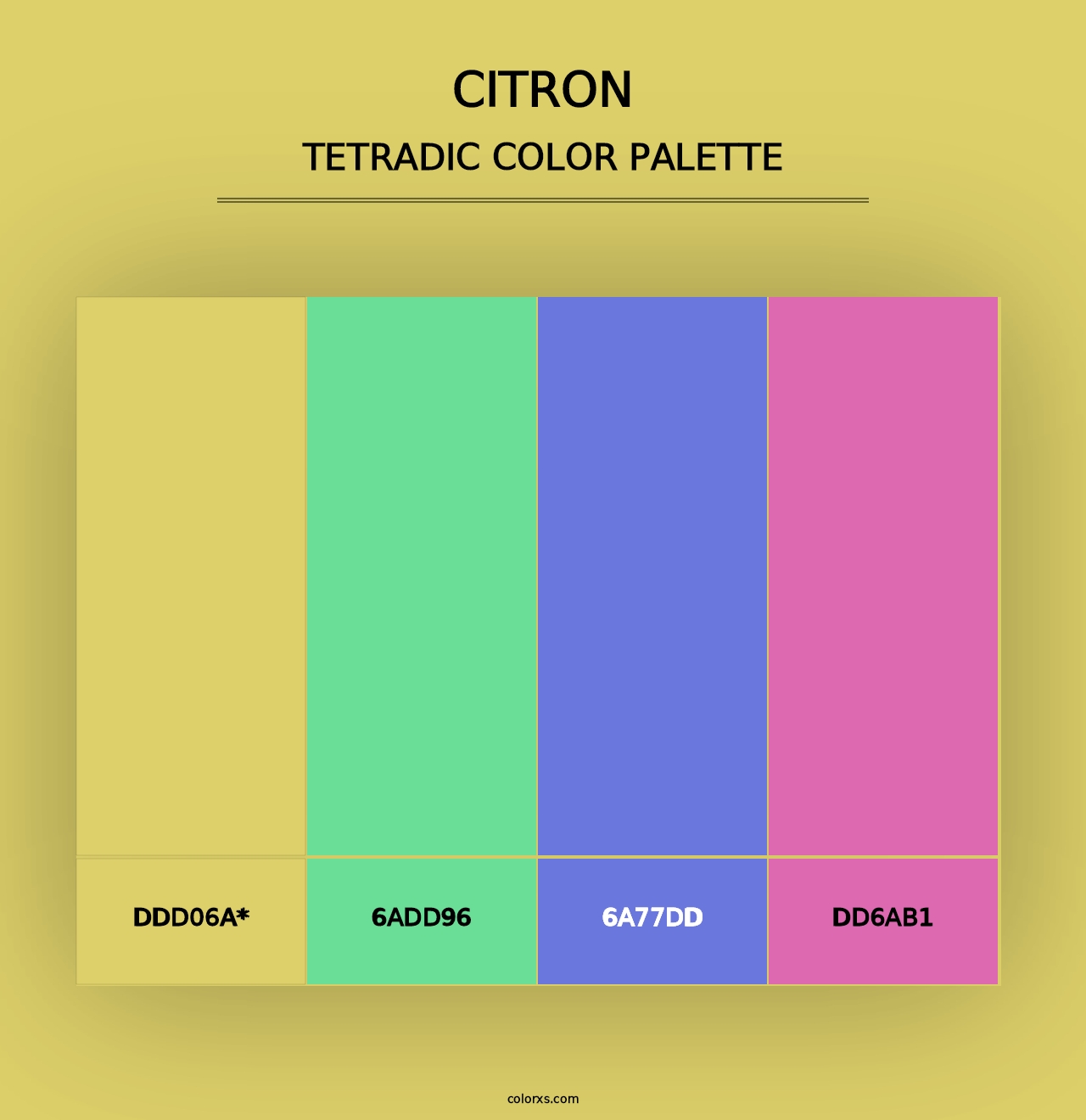 Citron - Tetradic Color Palette