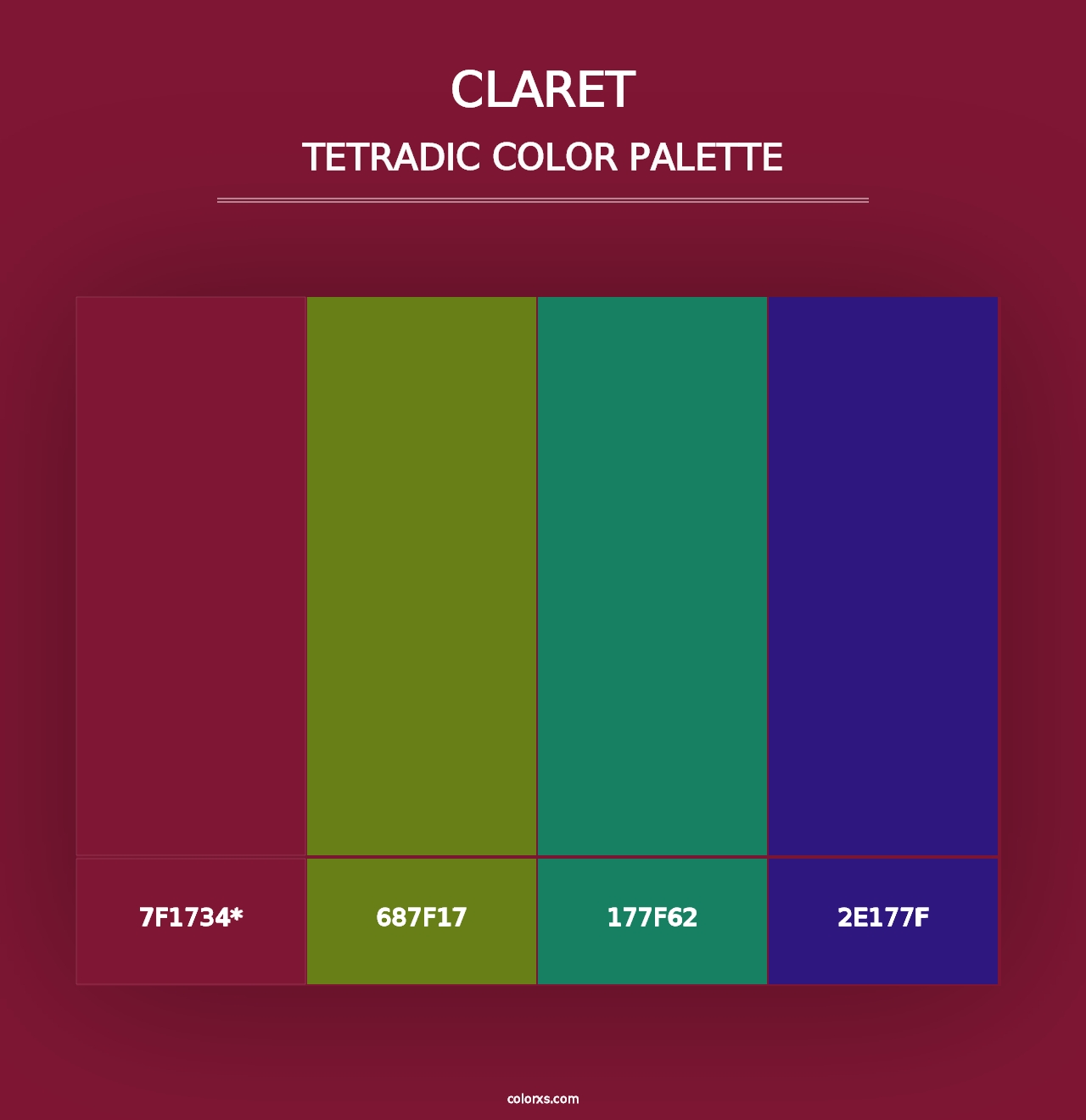 Claret - Tetradic Color Palette