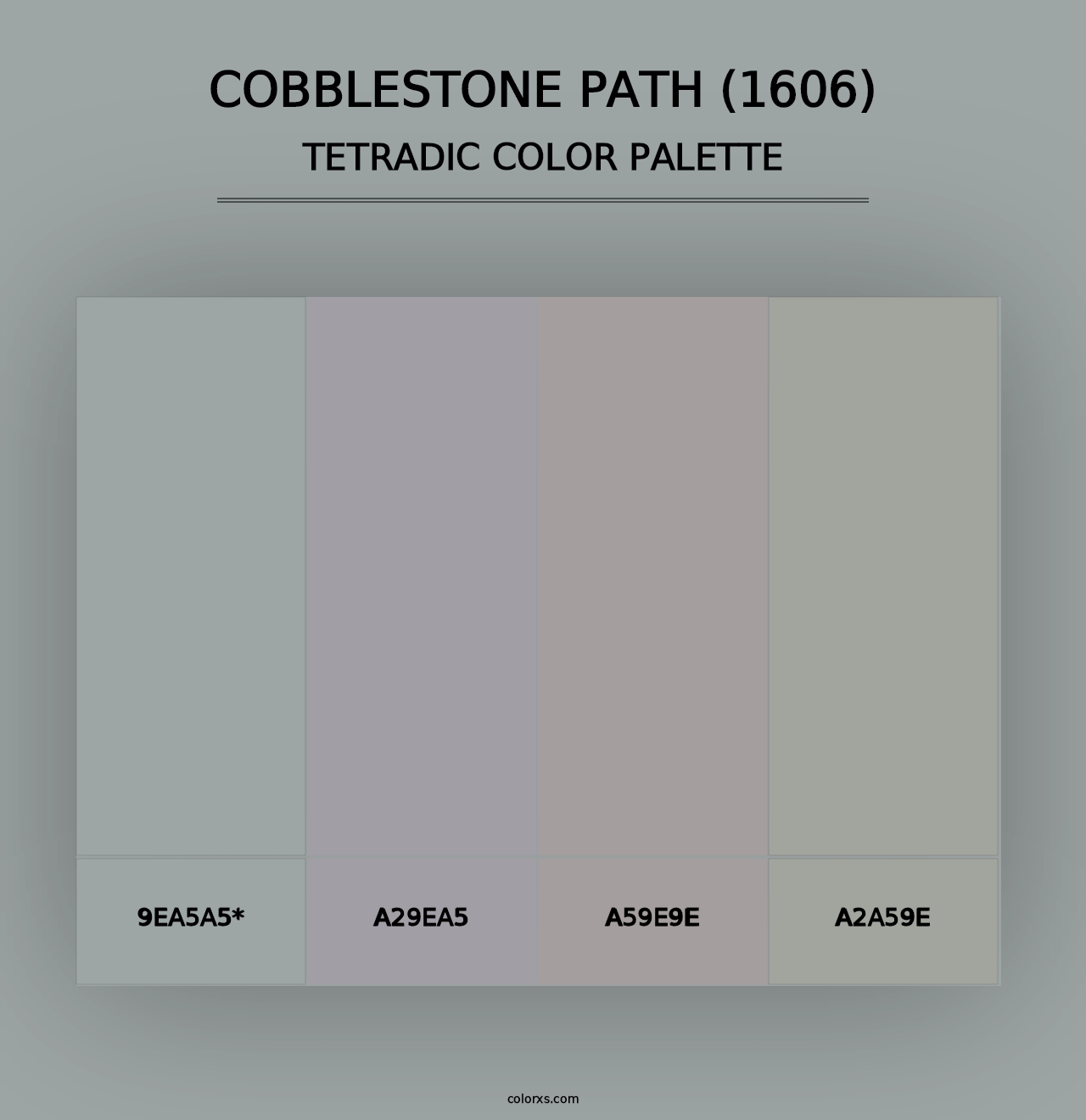 Cobblestone Path (1606) - Tetradic Color Palette