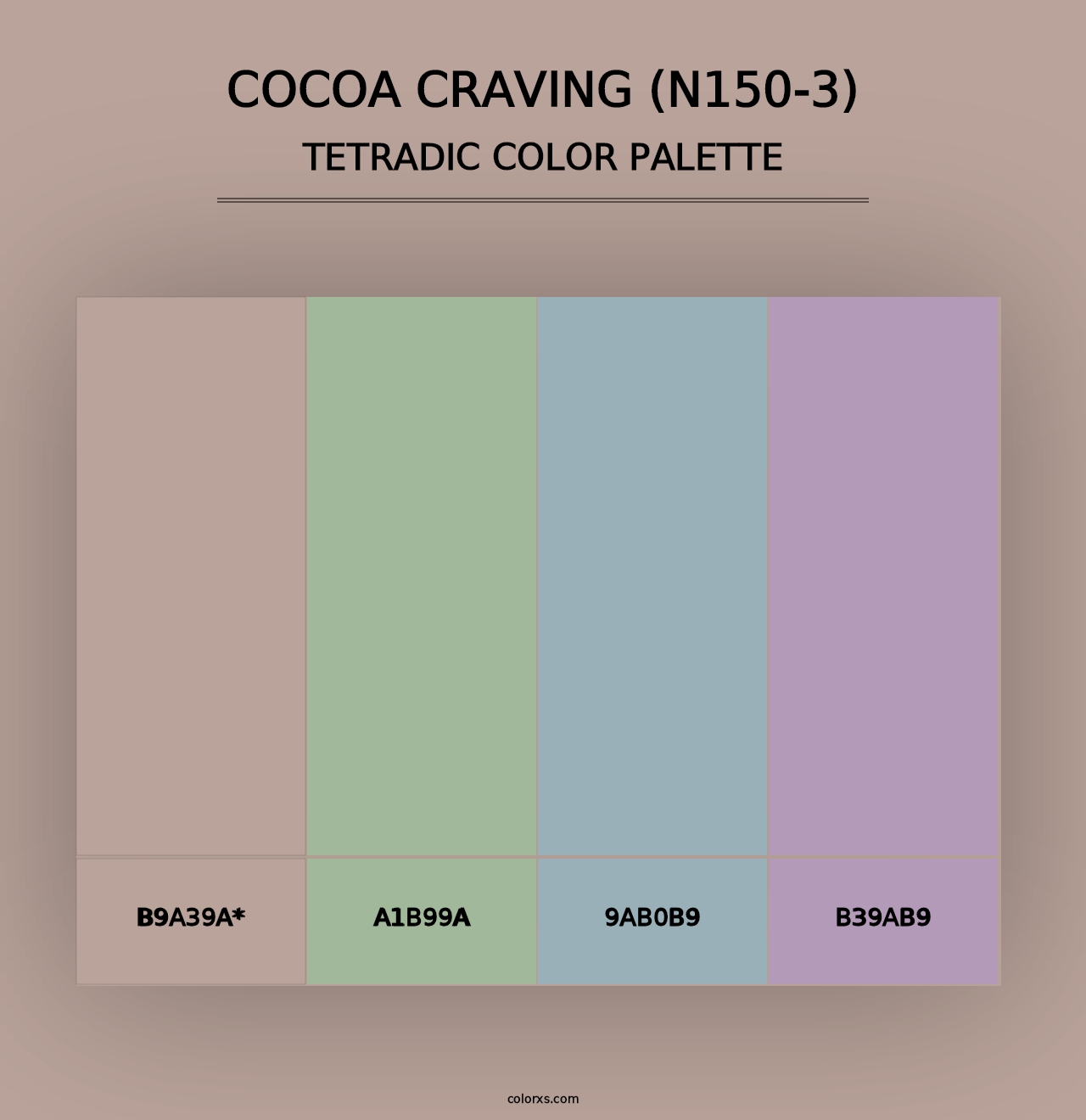 Cocoa Craving (N150-3) - Tetradic Color Palette