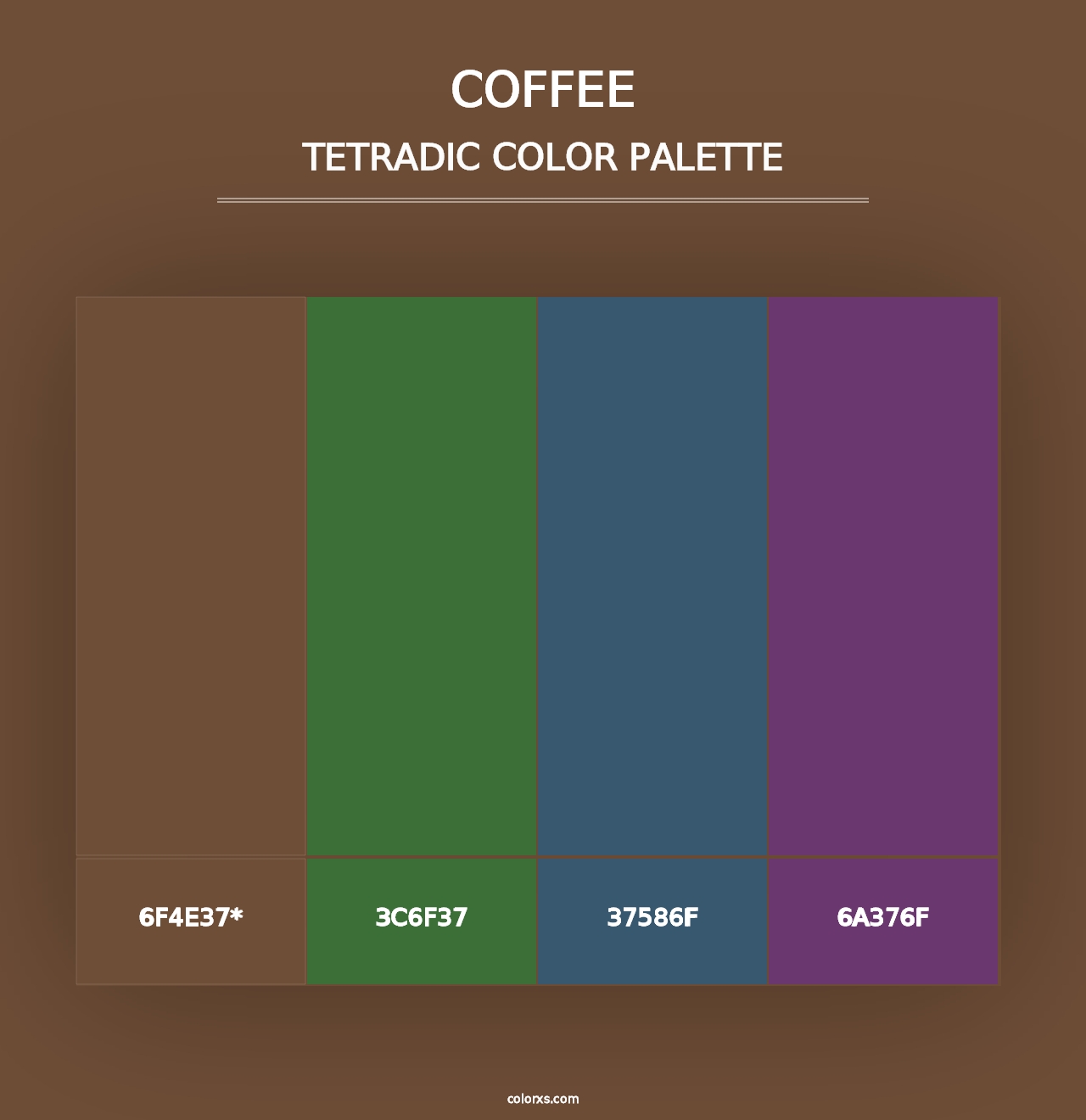 Coffee - Tetradic Color Palette