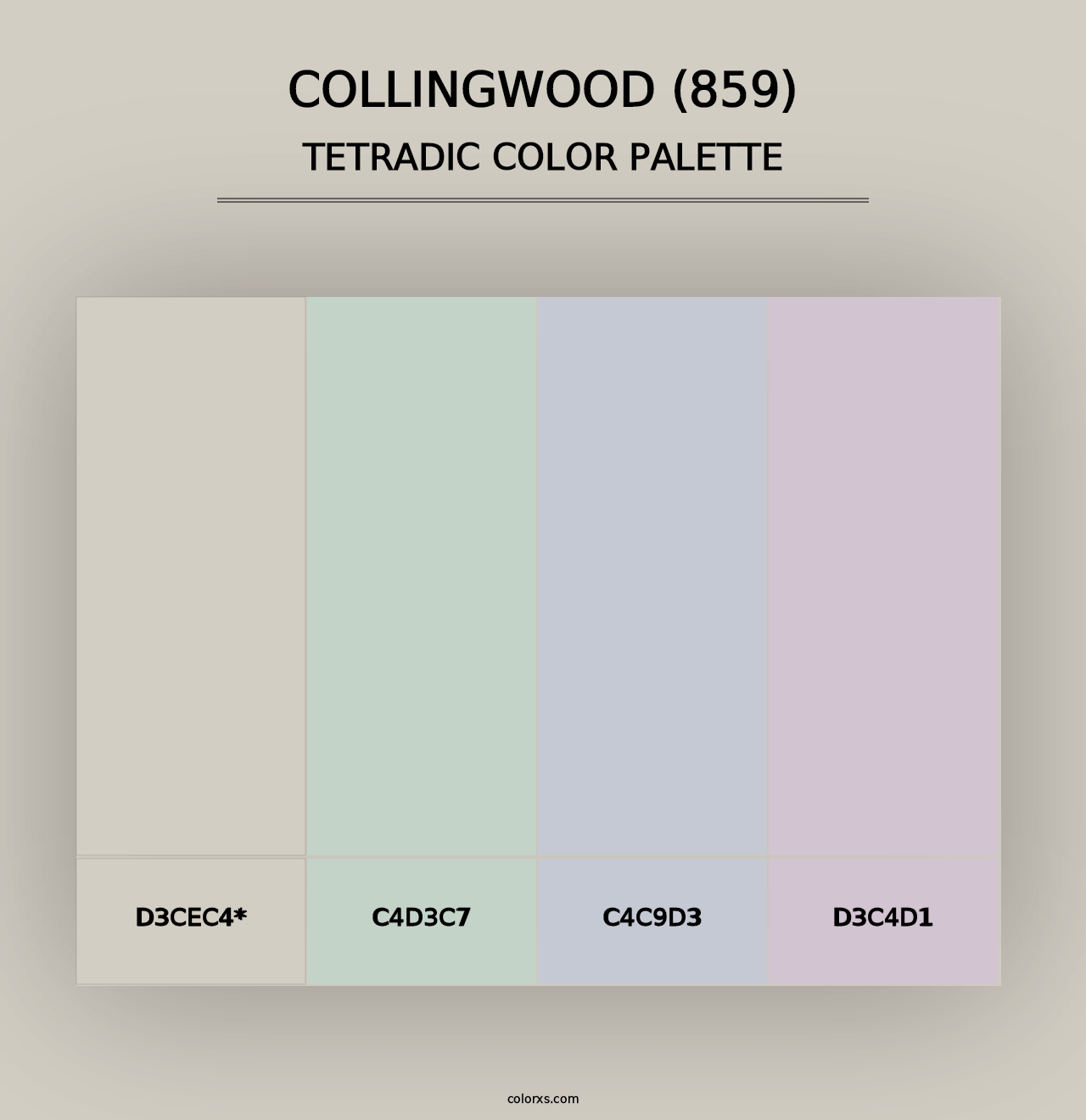 Collingwood (859) - Tetradic Color Palette