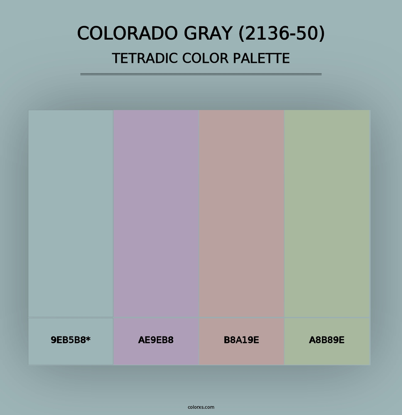 Colorado Gray (2136-50) - Tetradic Color Palette