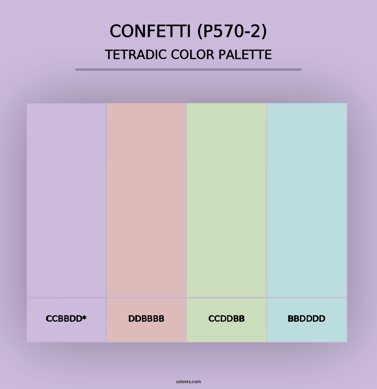 Confetti (P570-2) - Tetradic Color Palette