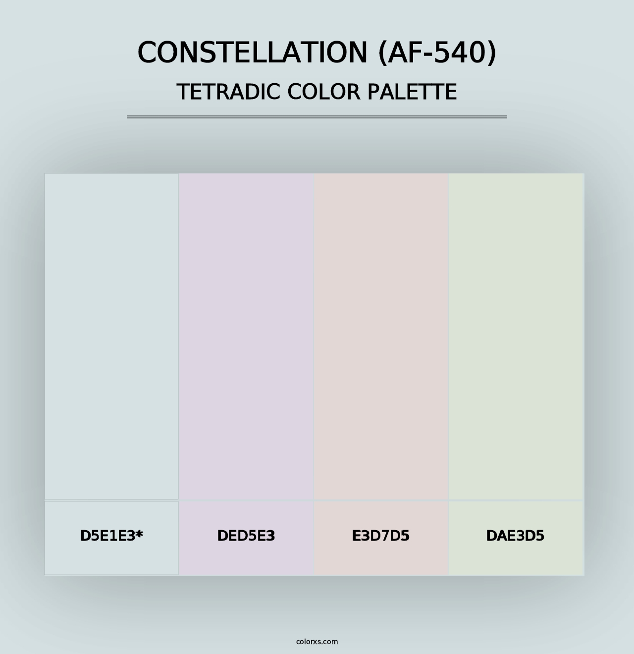 Constellation (AF-540) - Tetradic Color Palette