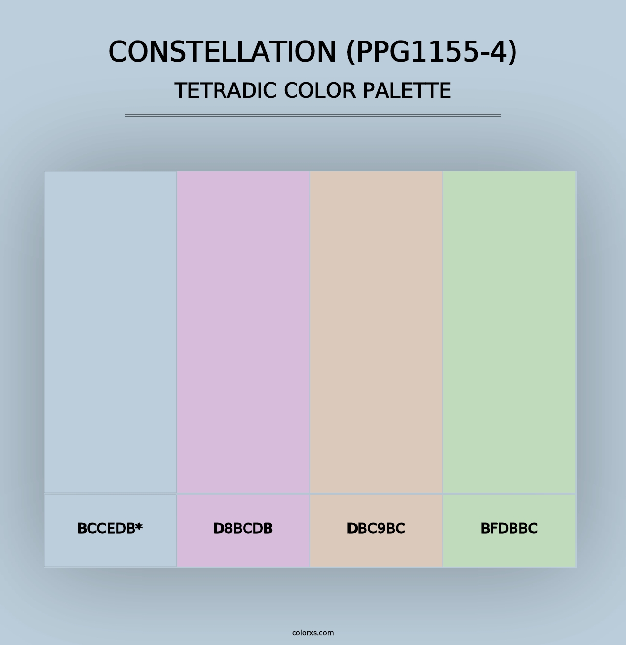 Constellation (PPG1155-4) - Tetradic Color Palette