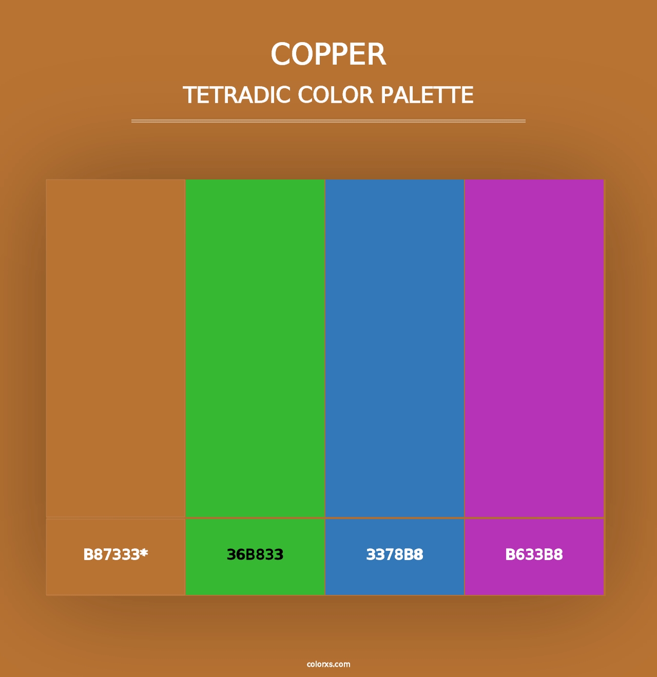 Copper - Tetradic Color Palette