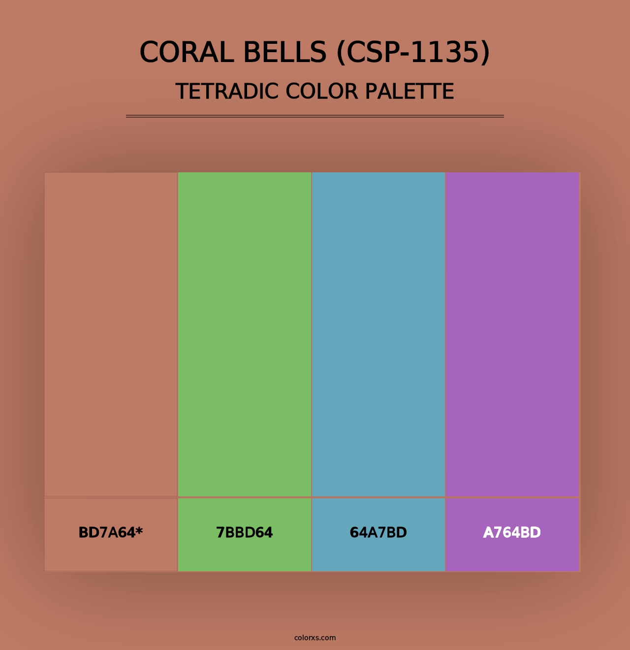 Coral Bells (CSP-1135) - Tetradic Color Palette