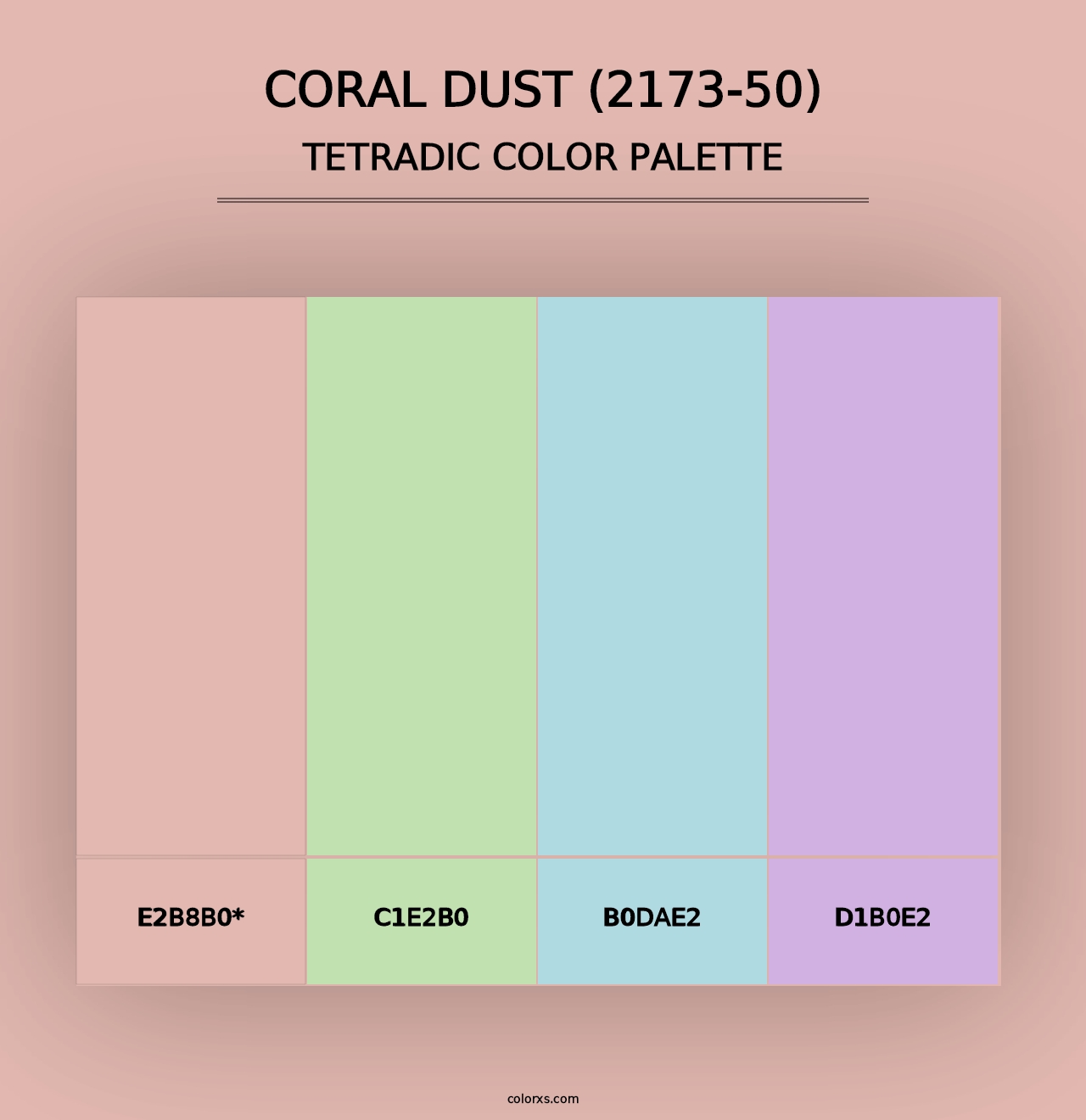 Coral Dust (2173-50) - Tetradic Color Palette