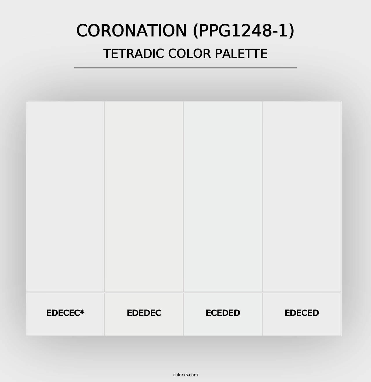 Coronation (PPG1248-1) - Tetradic Color Palette