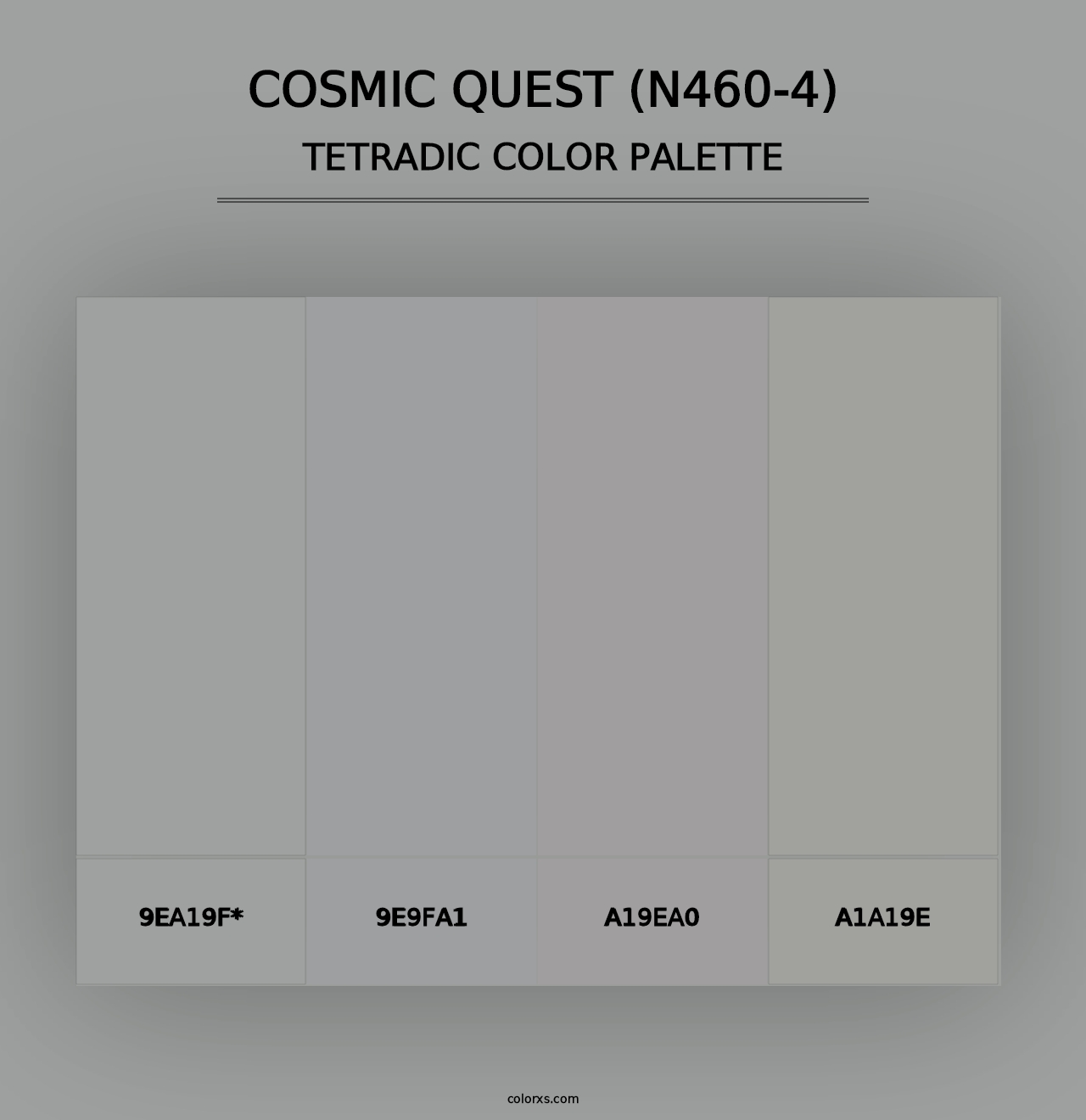 Cosmic Quest (N460-4) - Tetradic Color Palette