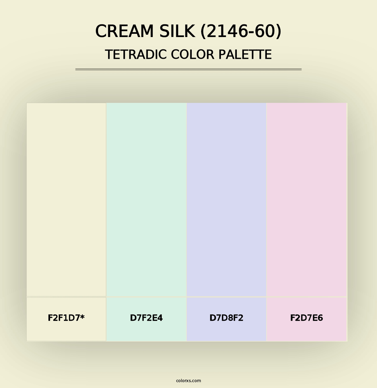 Cream Silk (2146-60) - Tetradic Color Palette