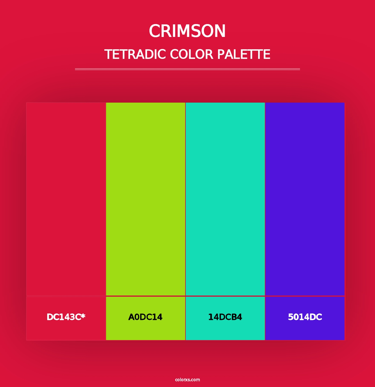 Crimson - Tetradic Color Palette