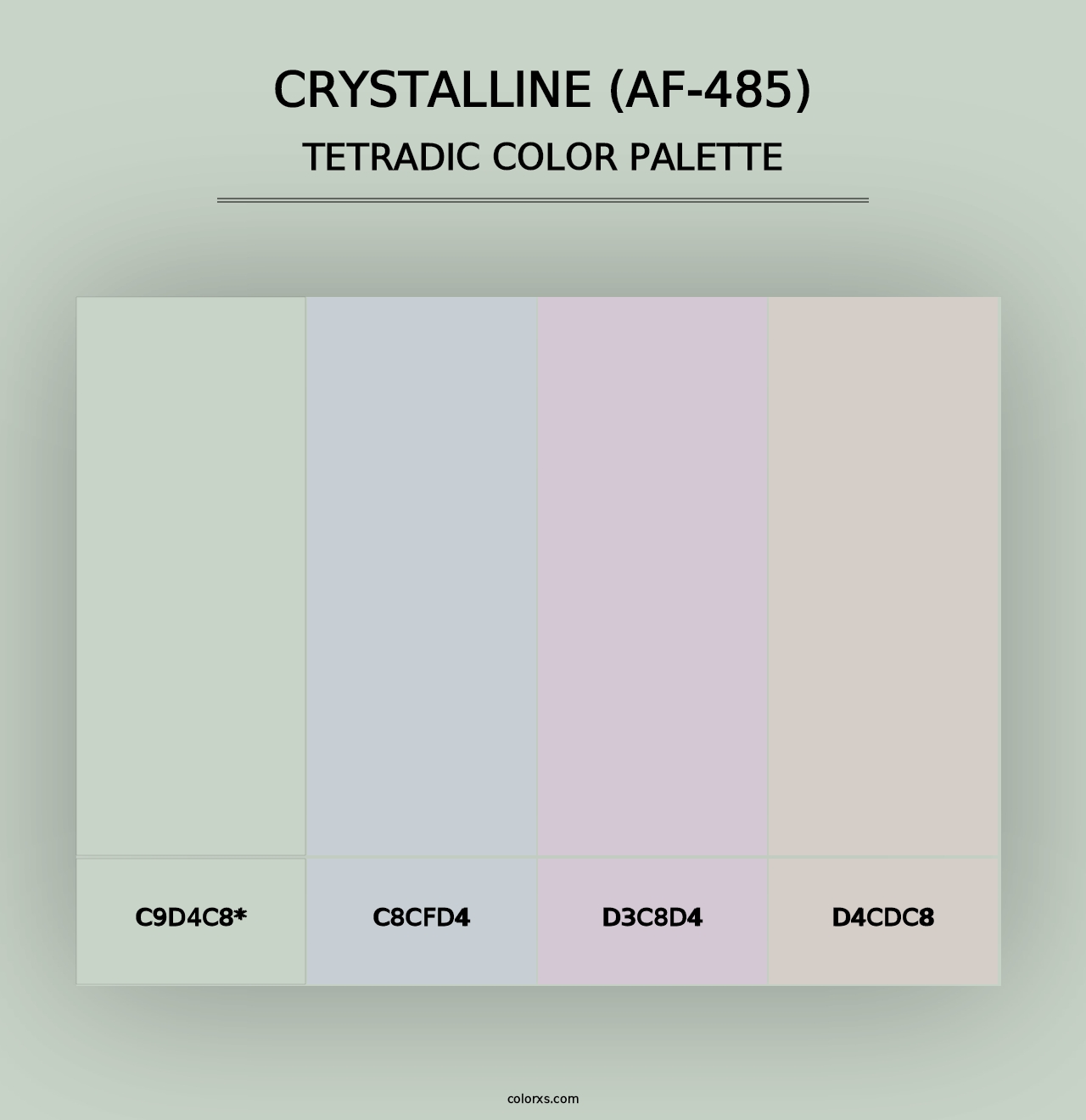 Crystalline (AF-485) - Tetradic Color Palette