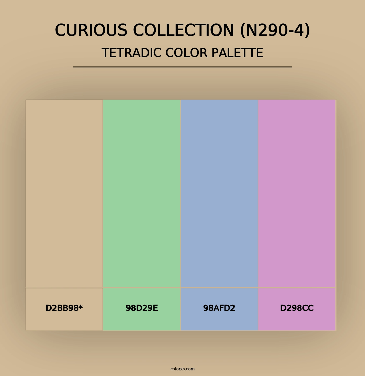 Curious Collection (N290-4) - Tetradic Color Palette