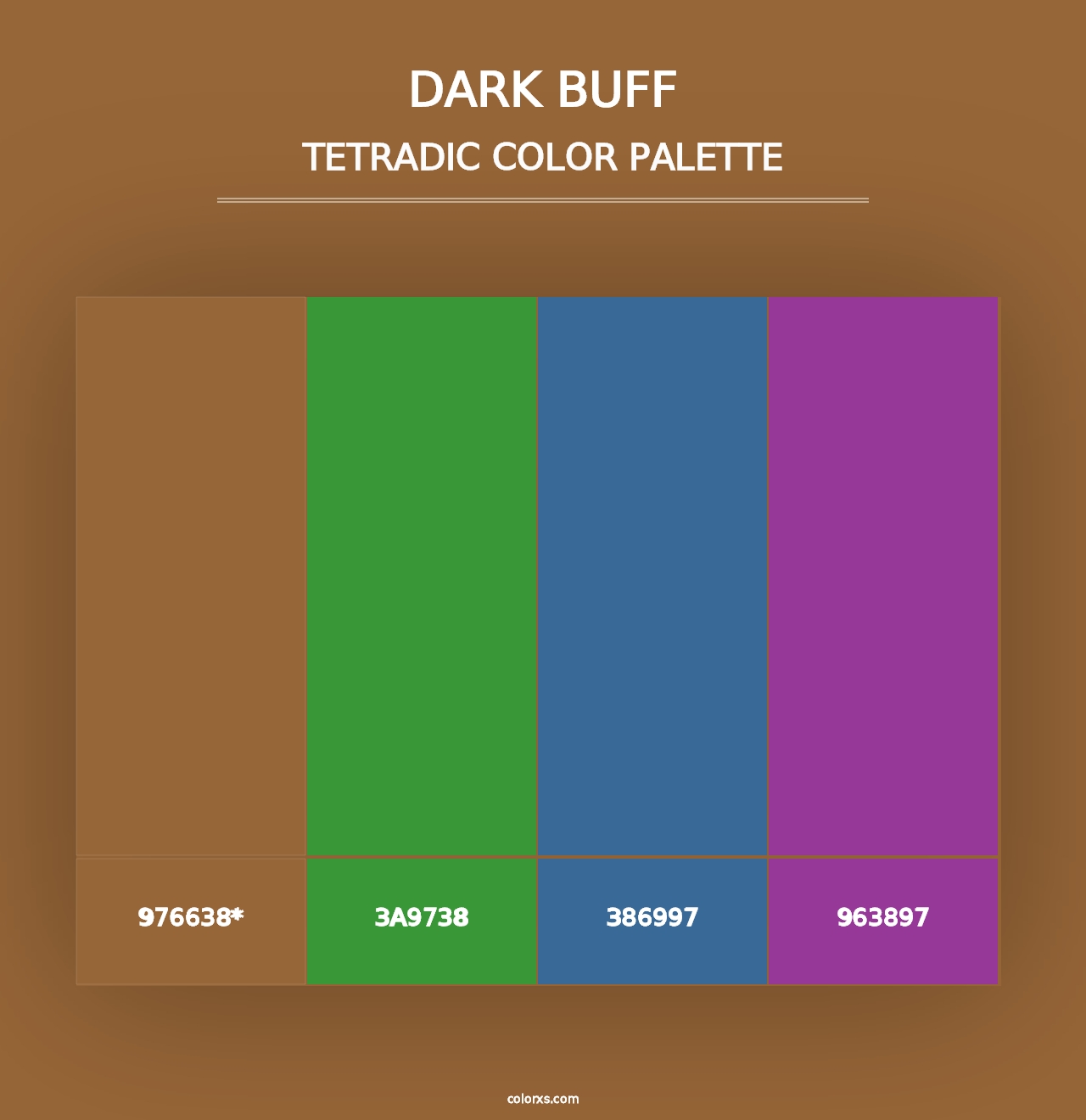 Dark Buff - Tetradic Color Palette