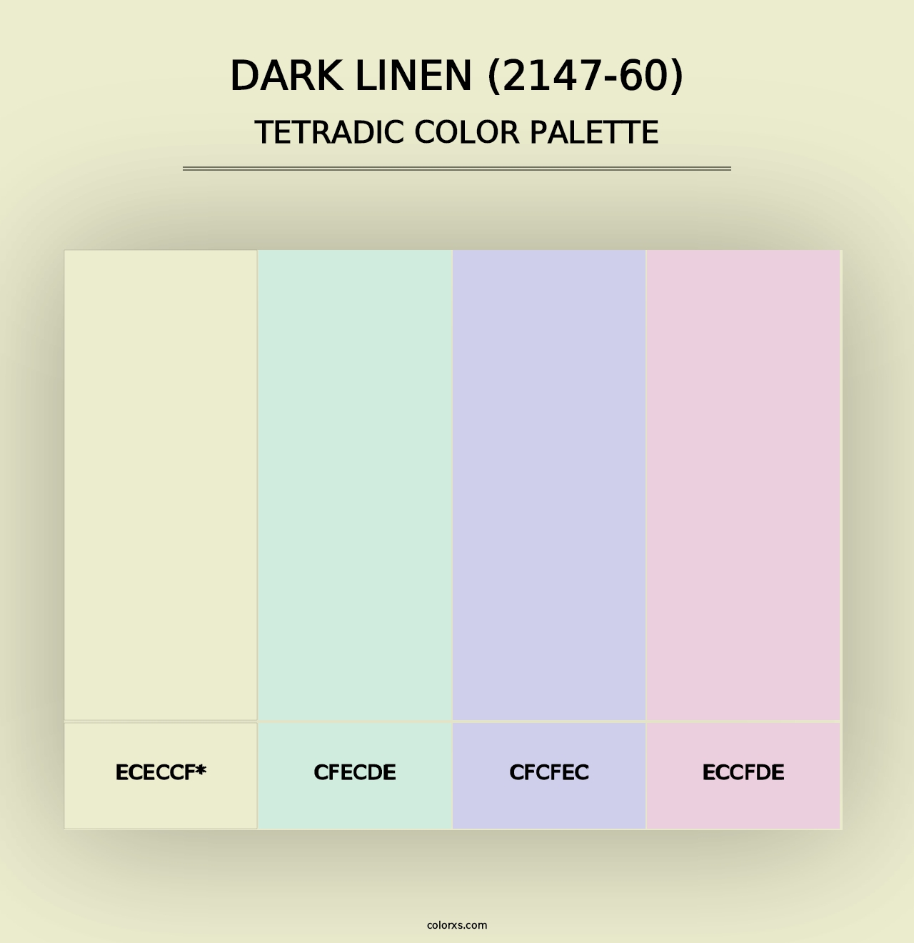 Dark Linen (2147-60) - Tetradic Color Palette