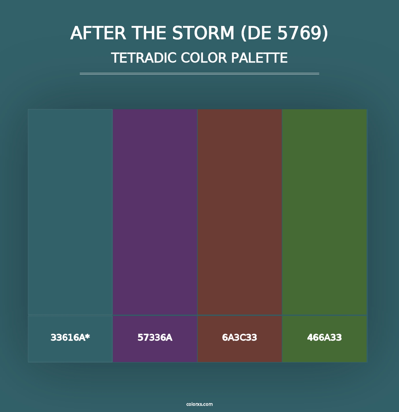 After the Storm (DE 5769) - Tetradic Color Palette