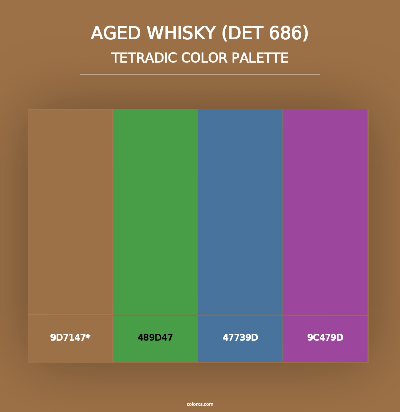 Aged Whisky (DET 686) - Tetradic Color Palette