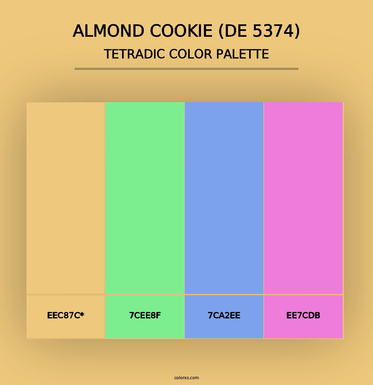 Almond Cookie (DE 5374) - Tetradic Color Palette