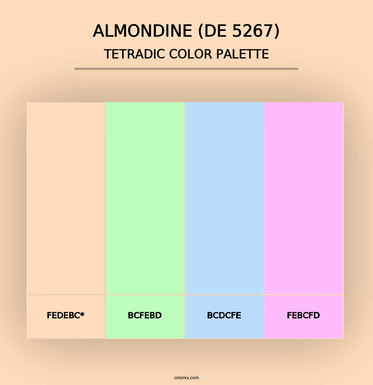 Almondine (DE 5267) - Tetradic Color Palette